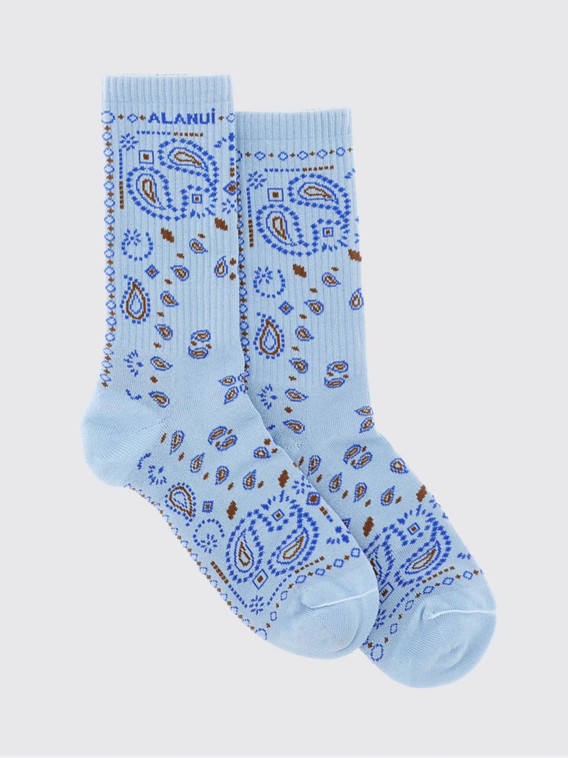 Alanui Paisley Jacquard Cotton-Blend Socks · OS