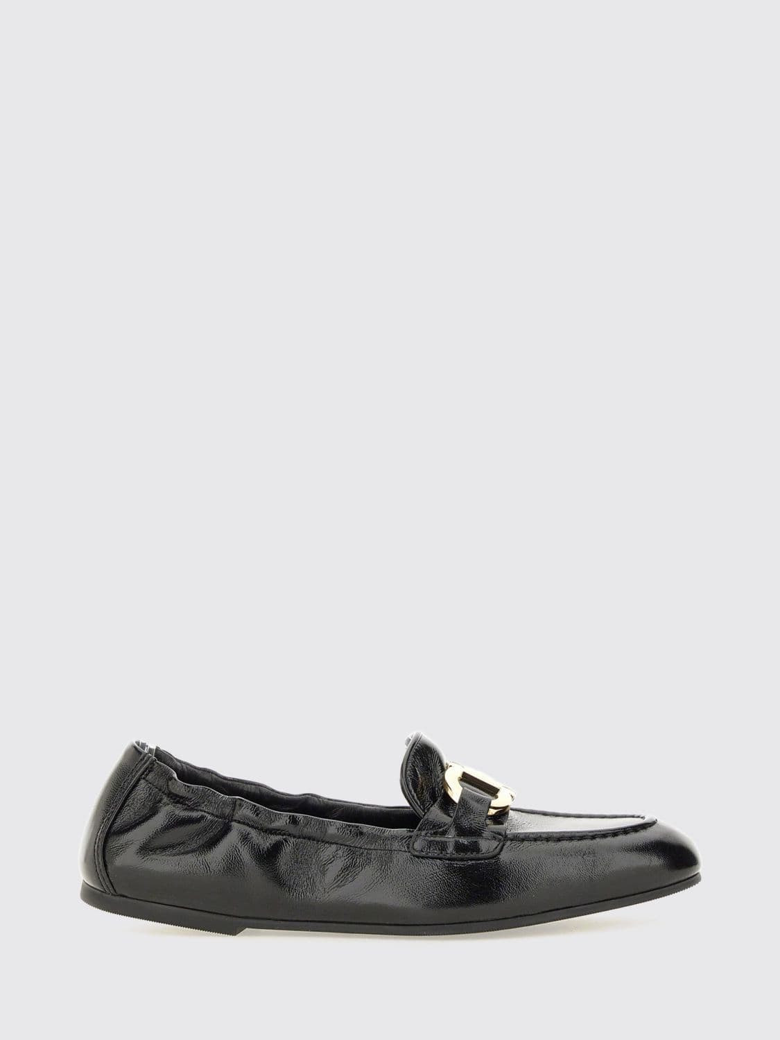 Ferragamo Shirred Nappa Loafers with Gancini Horsebit