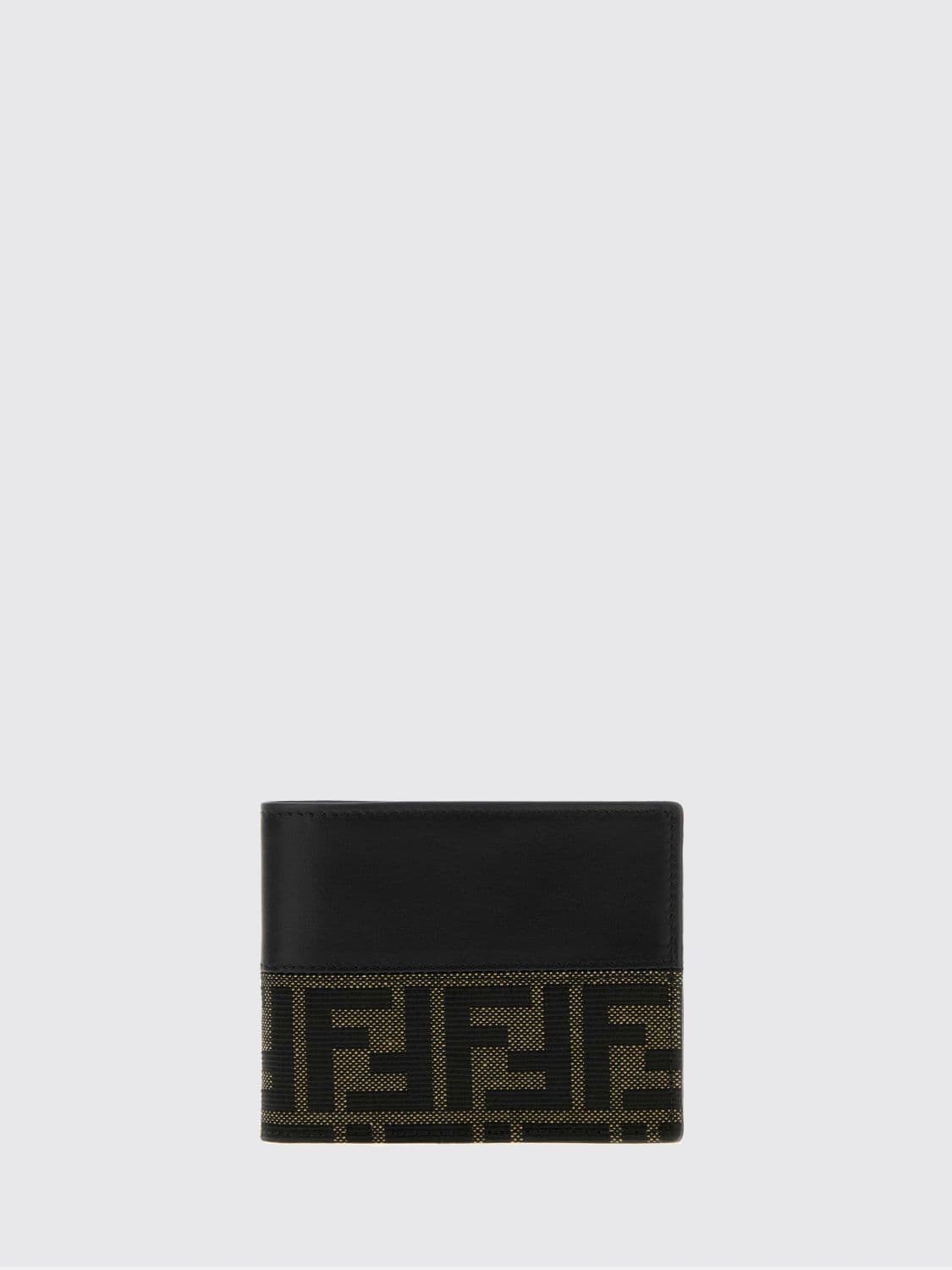 Fendi FF Monogram Jacquard Calfskin Leather Bifold Wallet