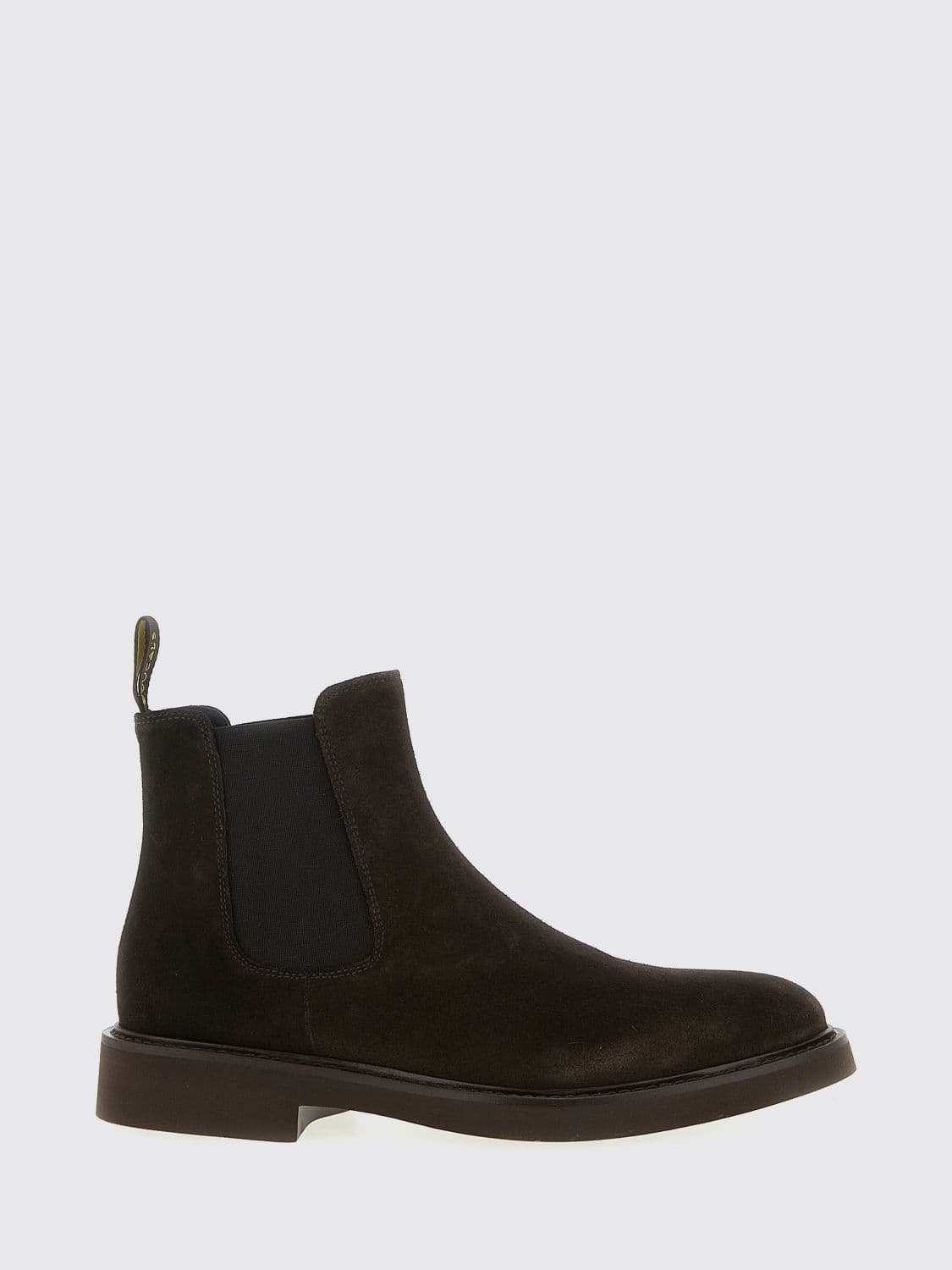 Doucal's Suede Chelsea Boots with Rear Pull Tab
