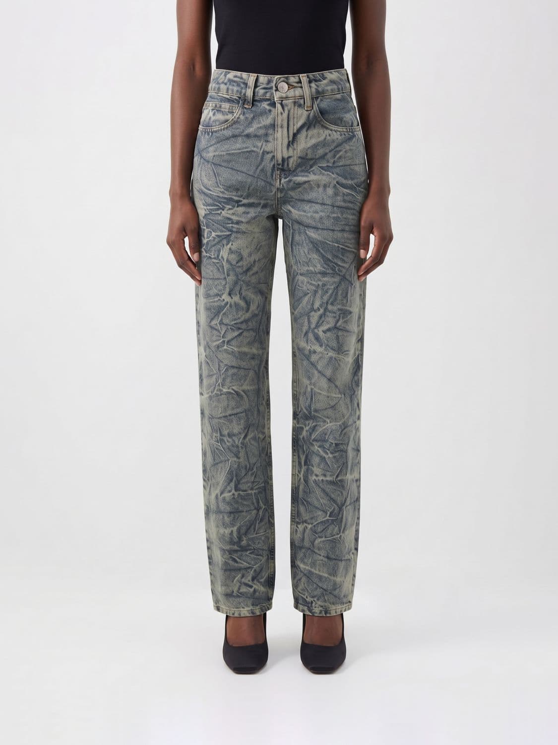 Federica Tosi Jeans Woman color Blue