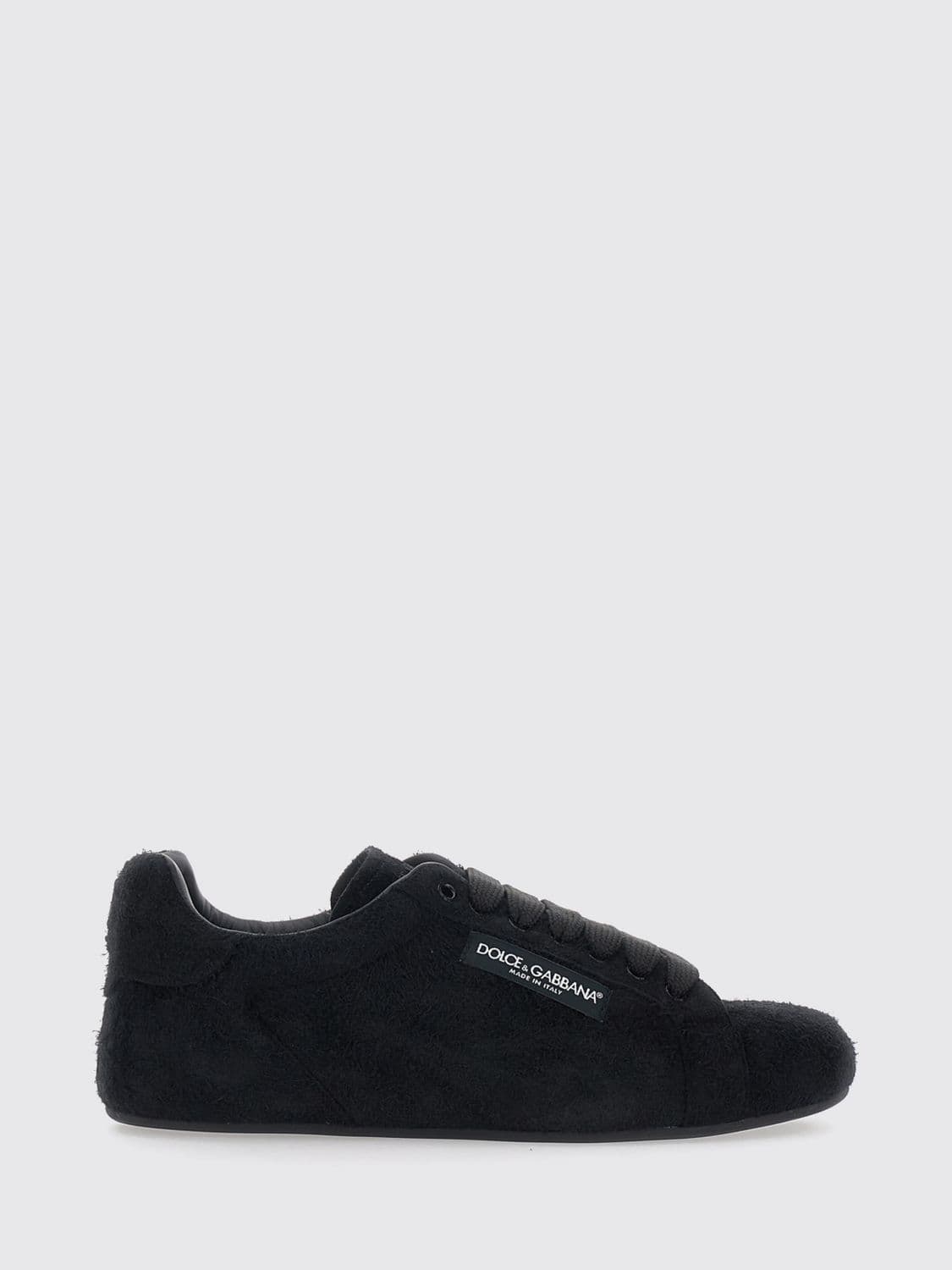 Dolce & Gabbana Portofino Soft Sneakers in Suede Calfskin