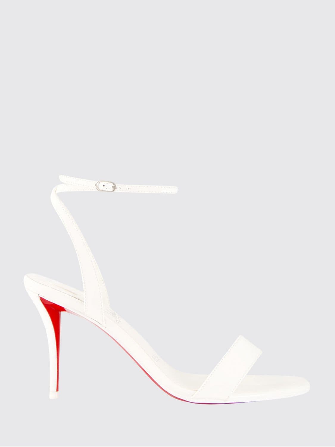 Christian Louboutin Miss Z Patent Leather Stiletto Heeled Sandals with Ankle Strap