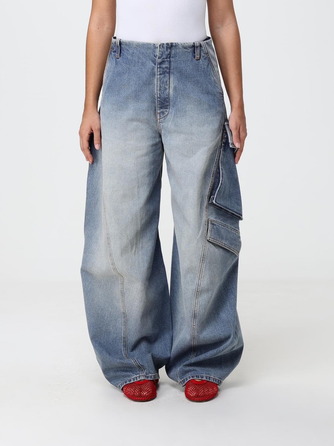 Alaïa Jeans Woman color Navy · 40