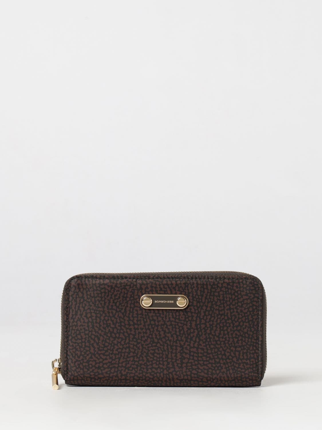 Borbonese Continental Polka Dot Recycled Nylon Zip-Around Wallet