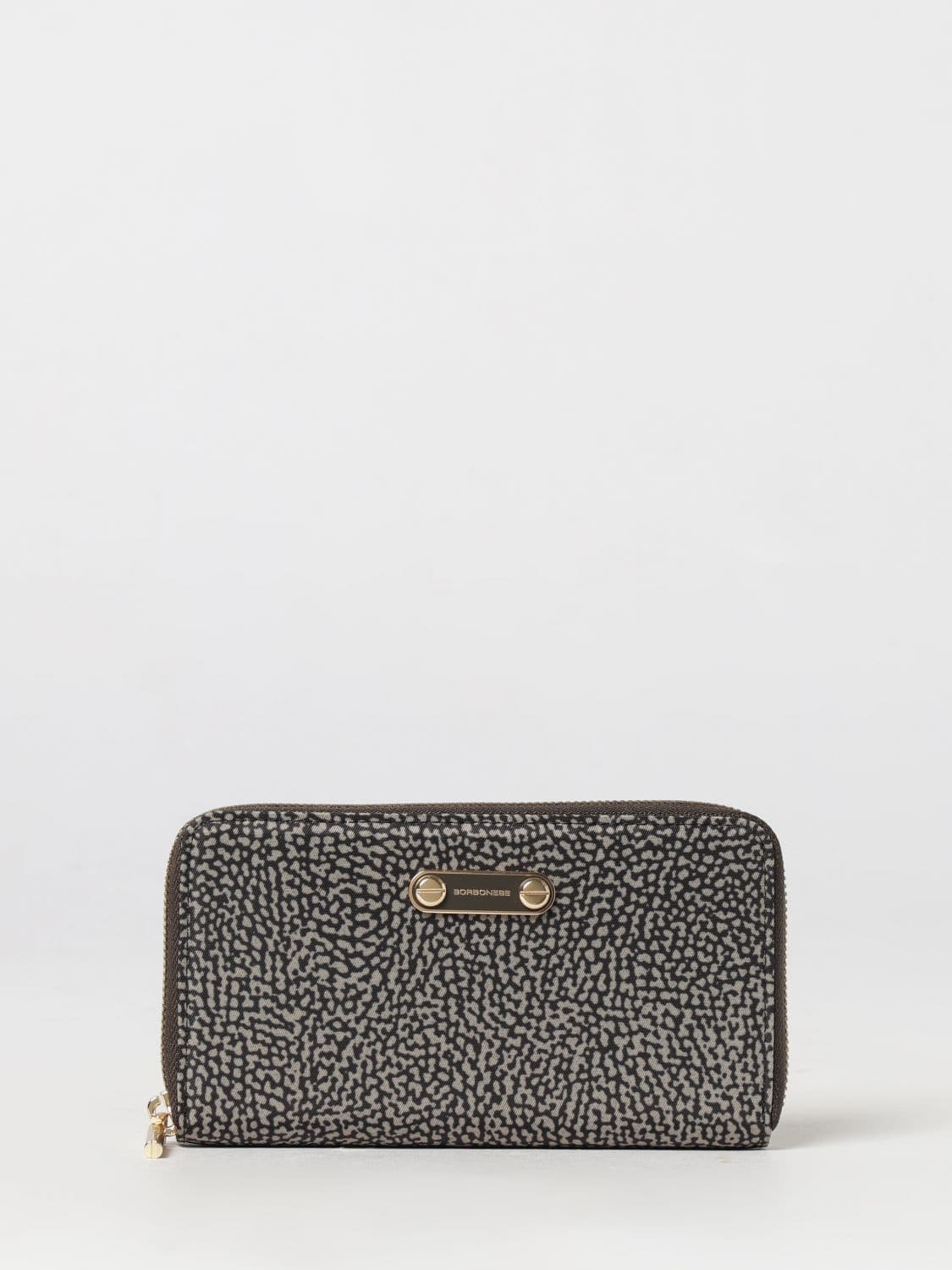 Borbonese Continental Polka Dot Recycled Nylon Zip-Around Wallet