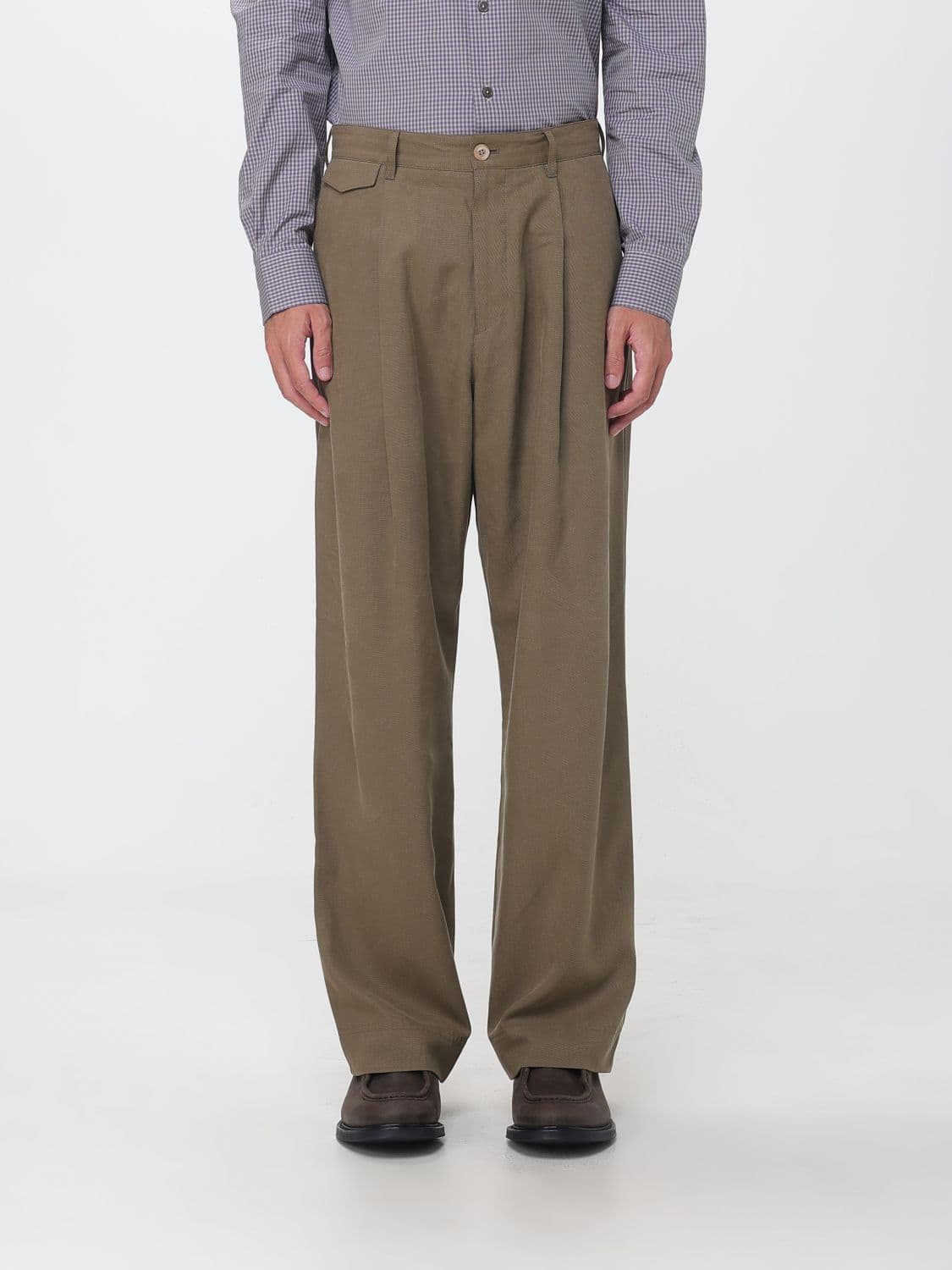 Paul Smith Wide-Leg Pleated Lyocell Trousers