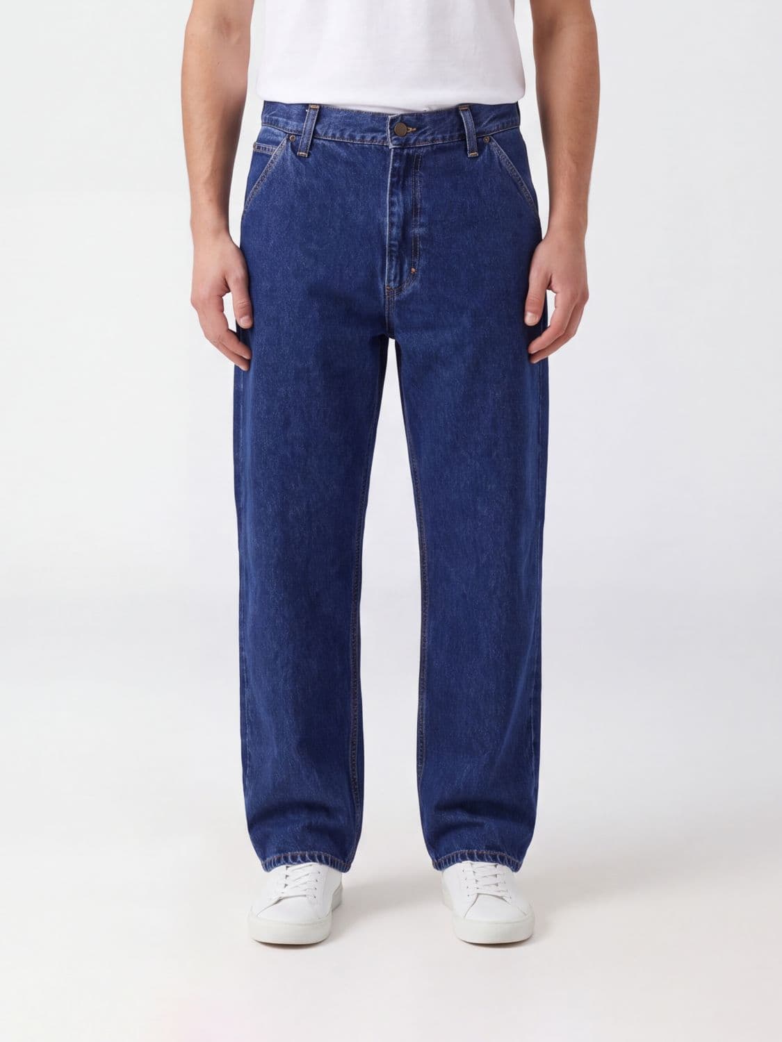 Carhartt Wip OG Single Knee Pant Straight Carpenter Jeans in Cotton Denim