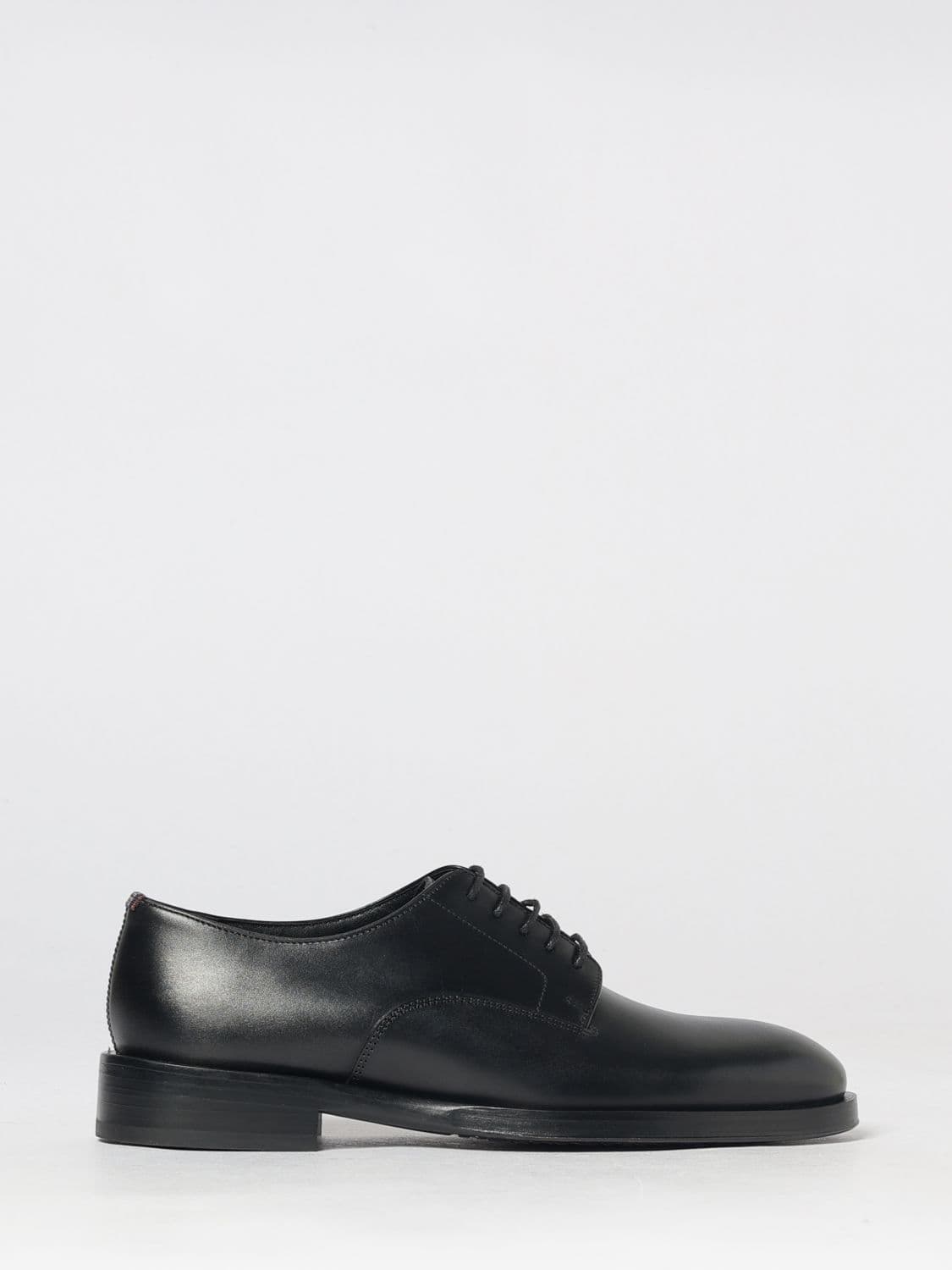 Paul Smith Smooth Calf Leather Derby Shoes with Round Toe