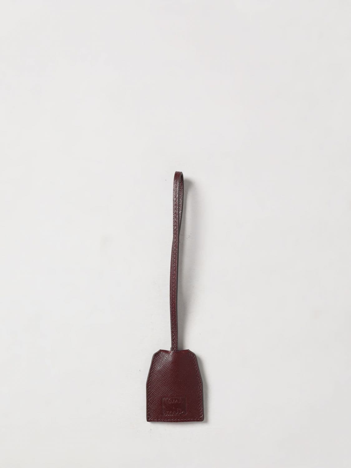 Paul Smith Saffiano Calf Leather Keyring with Embossed Logo