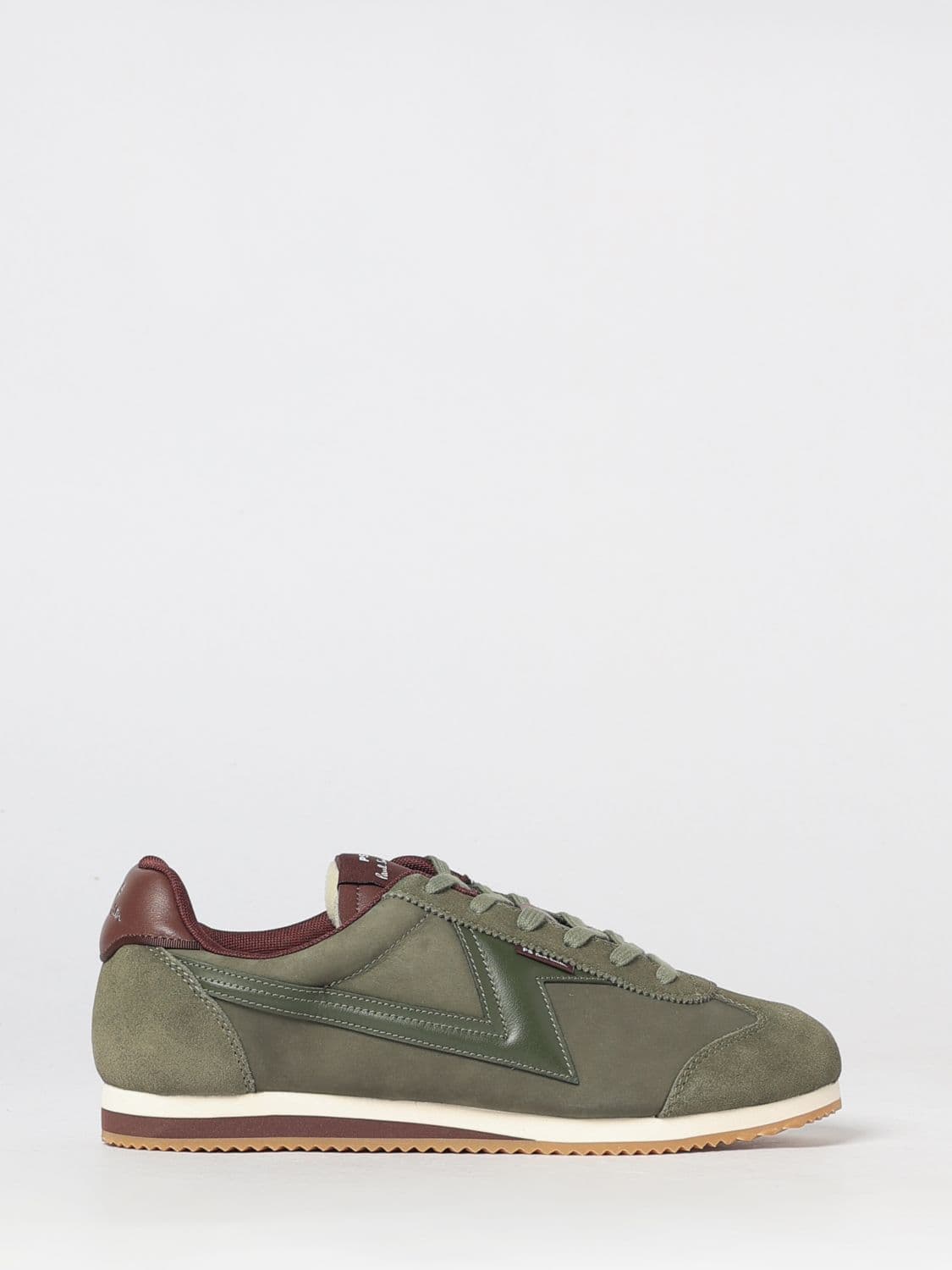 Paul Smith Bicolor Leather and Nubuck Low Top Sneakers with Round Toe