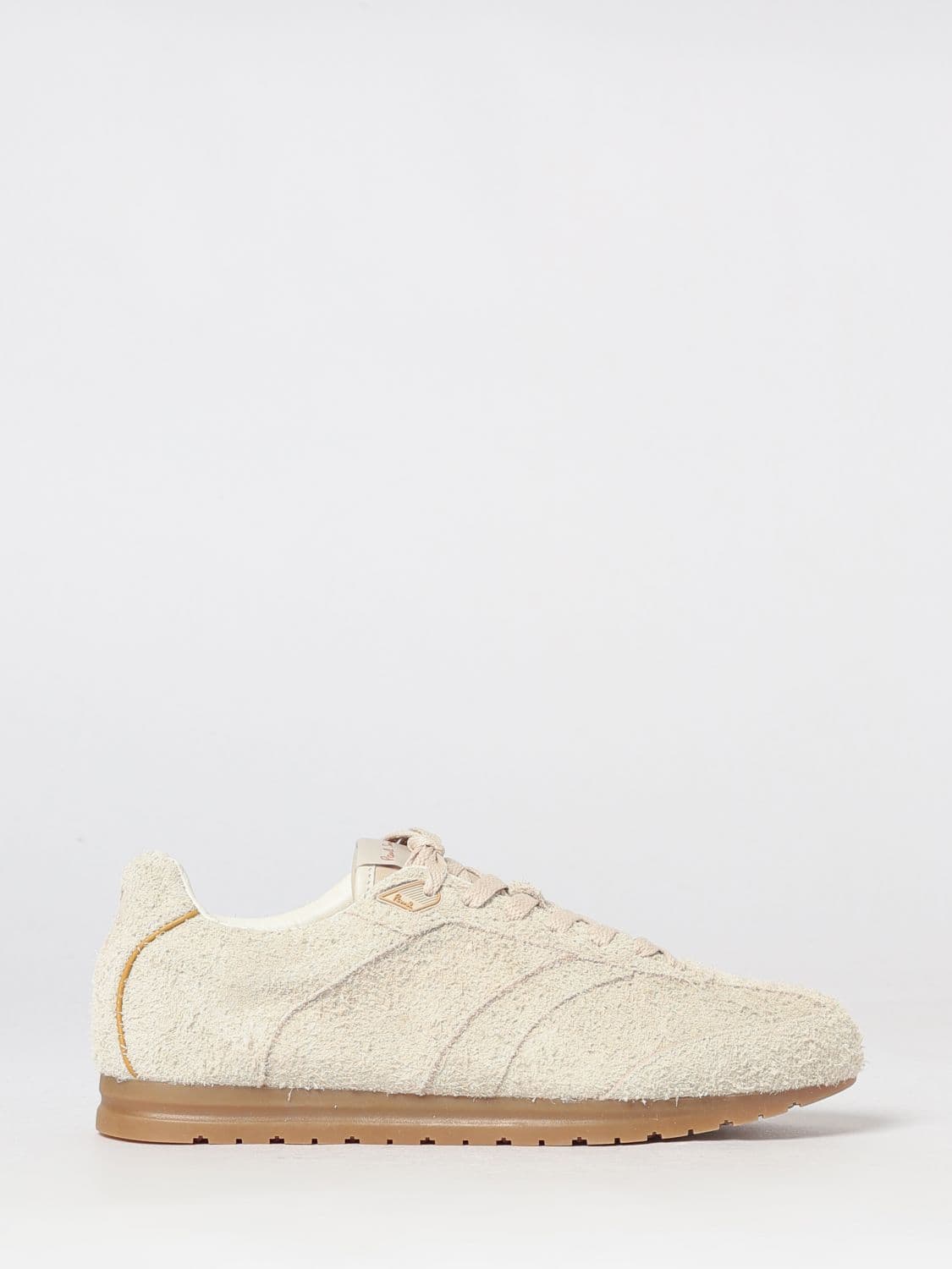 Paul Smith Shaggy Suede Leather Low Top Sneakers with Rear Logo