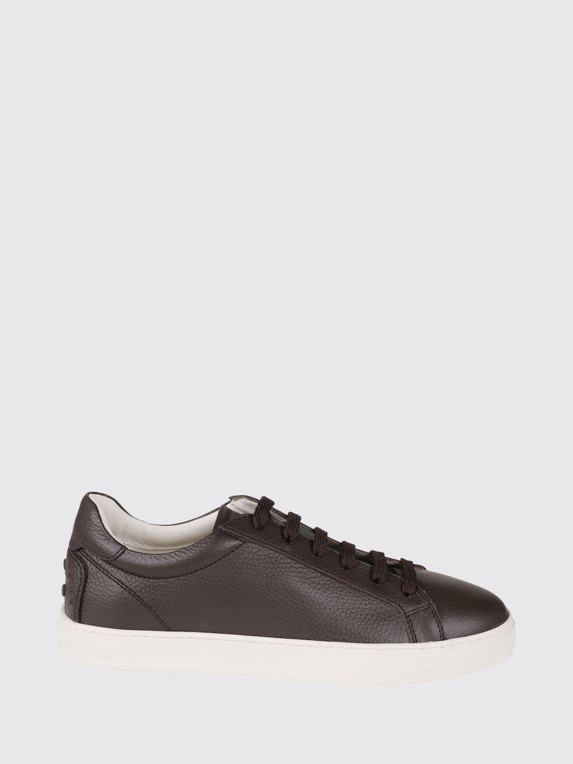 Tod's Low-Top Hammered Calfskin Sneakers with Heel Rubber Pebbles