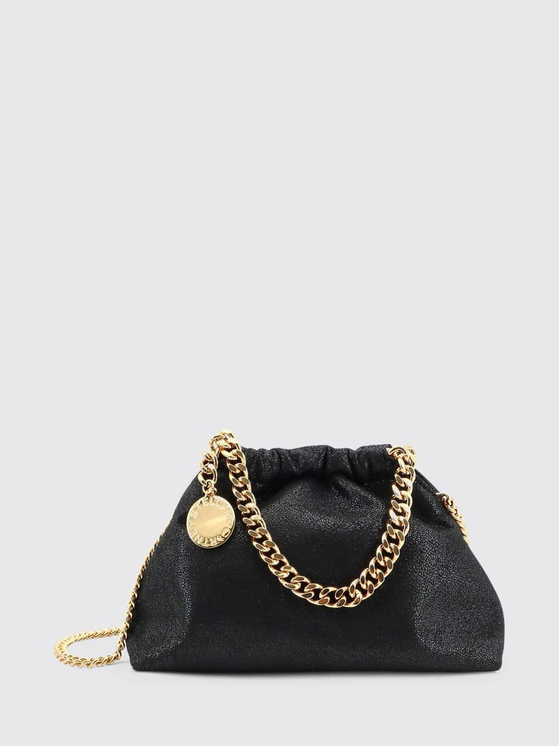 Stella Mccartney Falabella Mini Handbag in Synthetic Leather with Chain Trim · OS