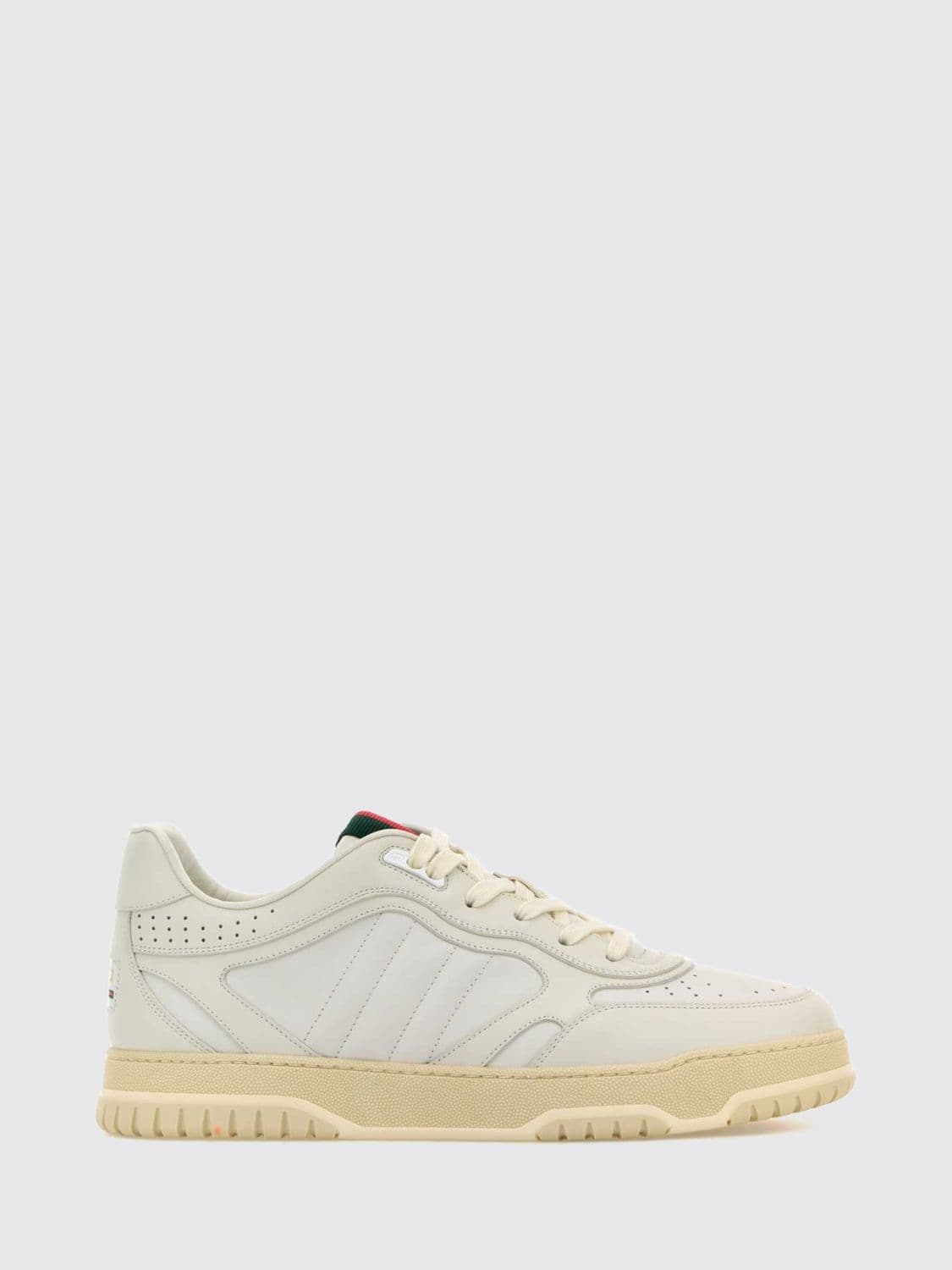 Gucci Re-Web Leather and Nubuck Sneakers with Iconic Web Stripe