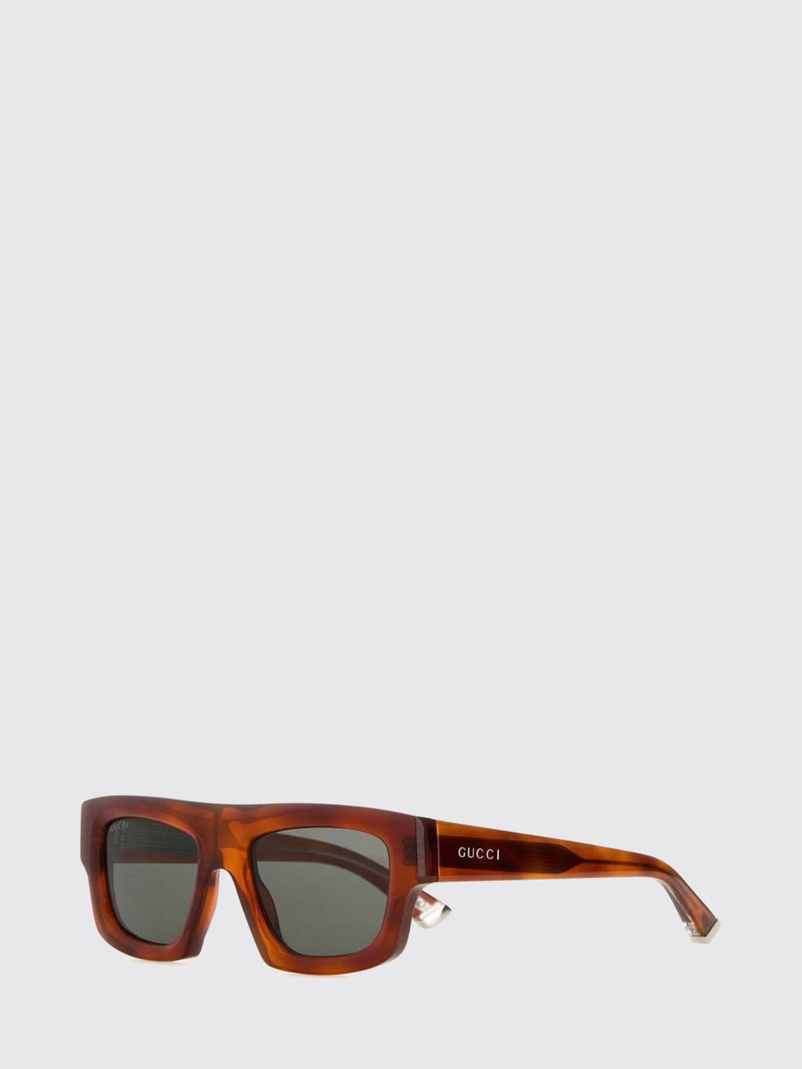 Gucci Aviator Sunglasses in Acetate with Rectangular Frame and Logo · OS
