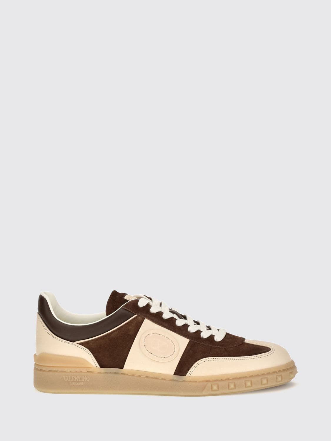 Valentino Garavani Upvillage Calfskin Leather Low Top Sneakers with VLogo Signature