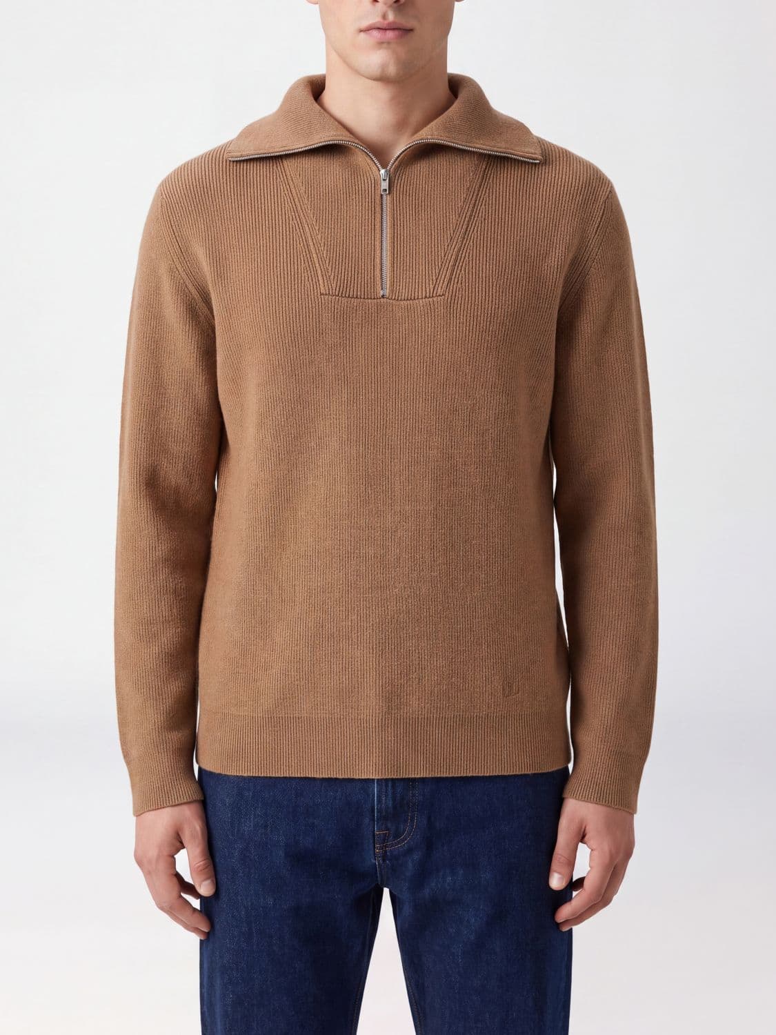 Valentino Garavani Cotton Turtleneck Jumper with Half-Zip Closure