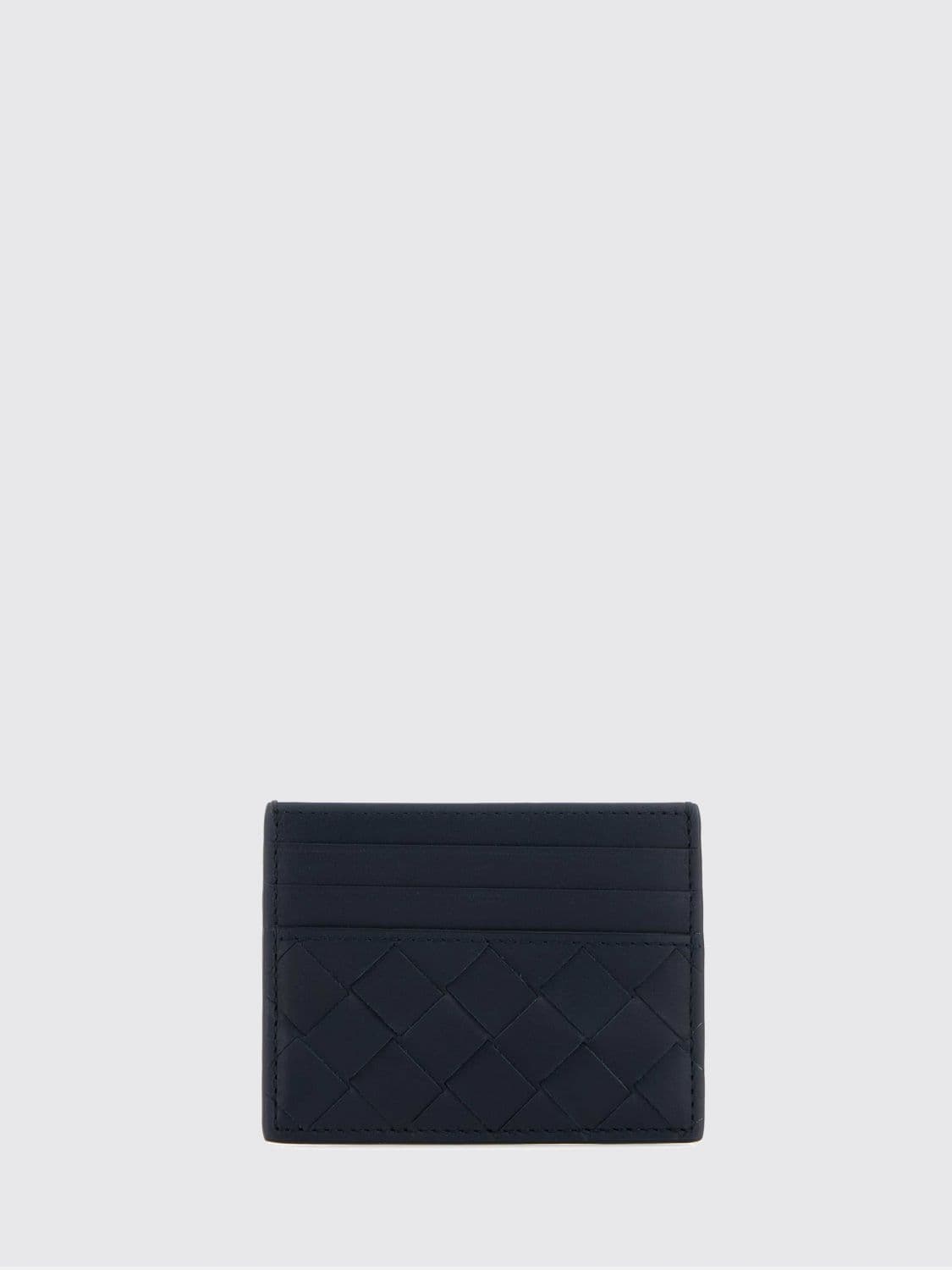 Bottega Veneta Flat Woven Calfskin Card Holder with Seven Slots · OS