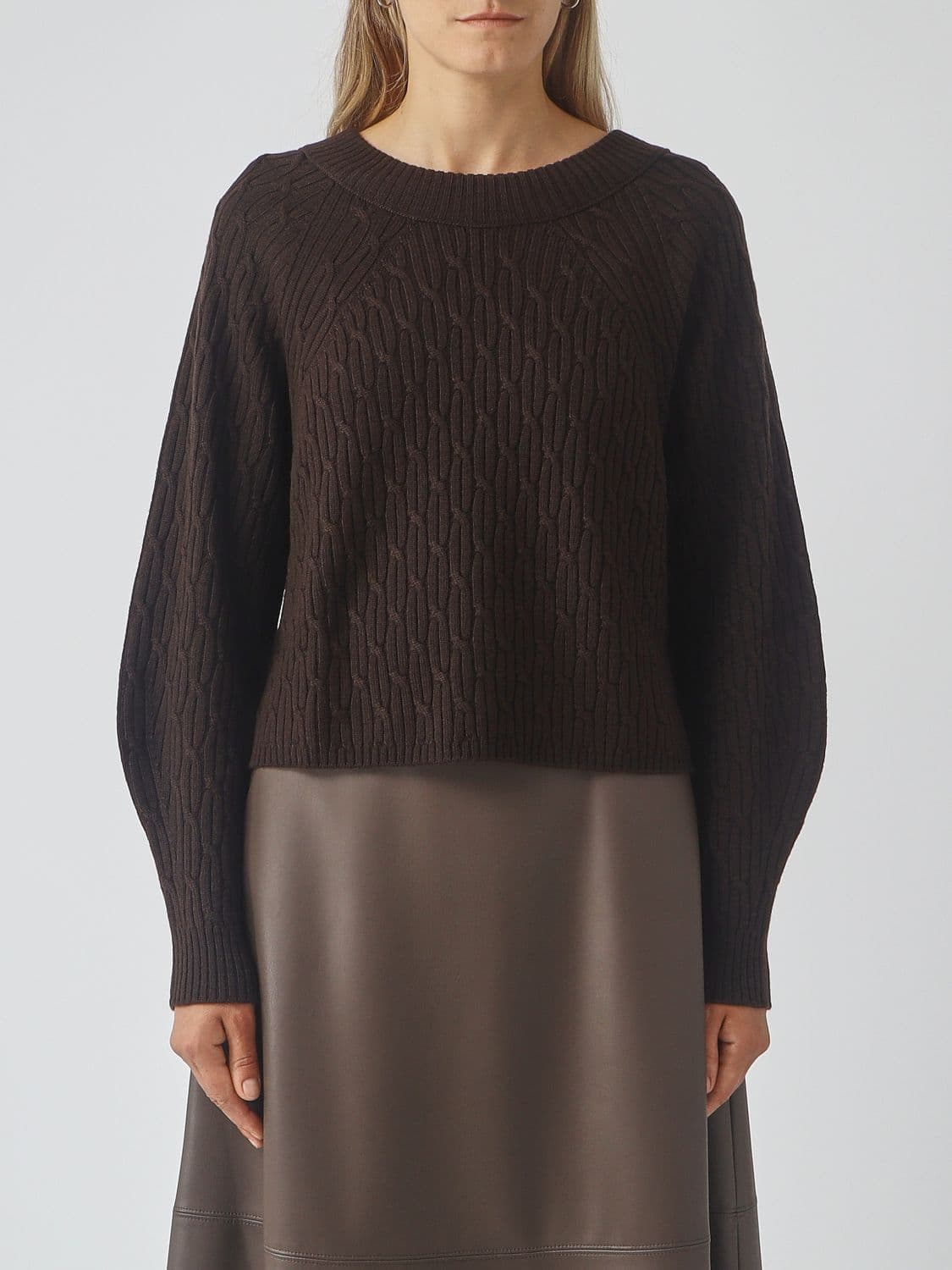 Mm Max Mara Pure Virgin Wool Long-Sleeved Crew-Neck Jumper