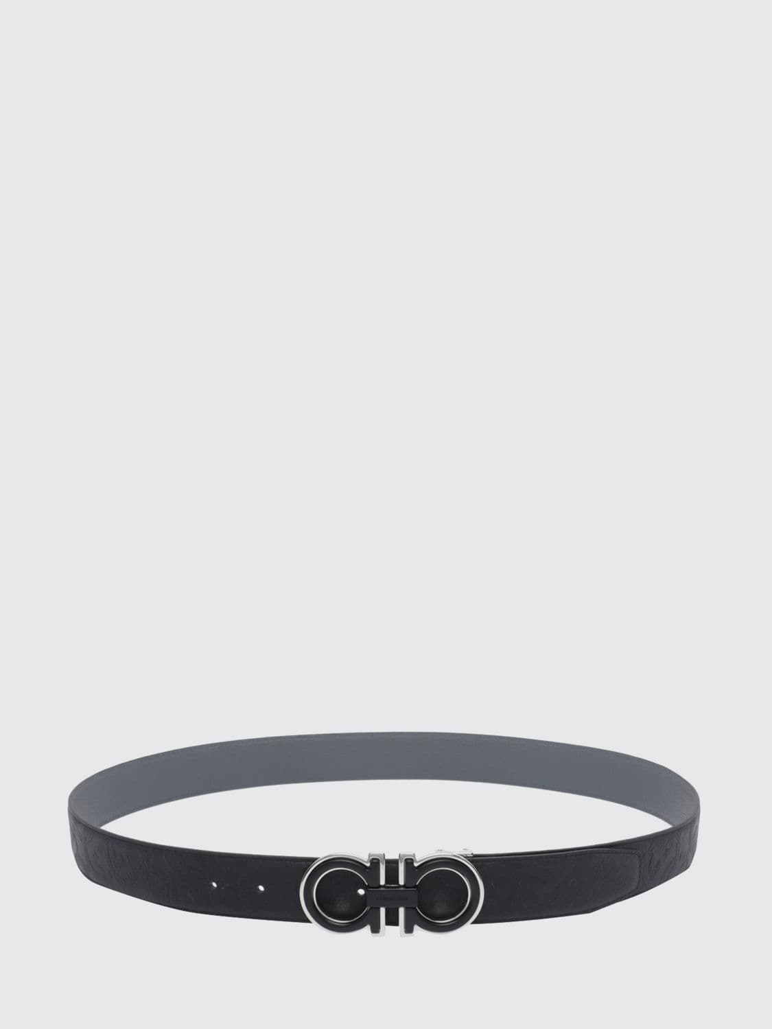 Ferragamo Gancini Reversible Calfskin Leather Belt with Buckle