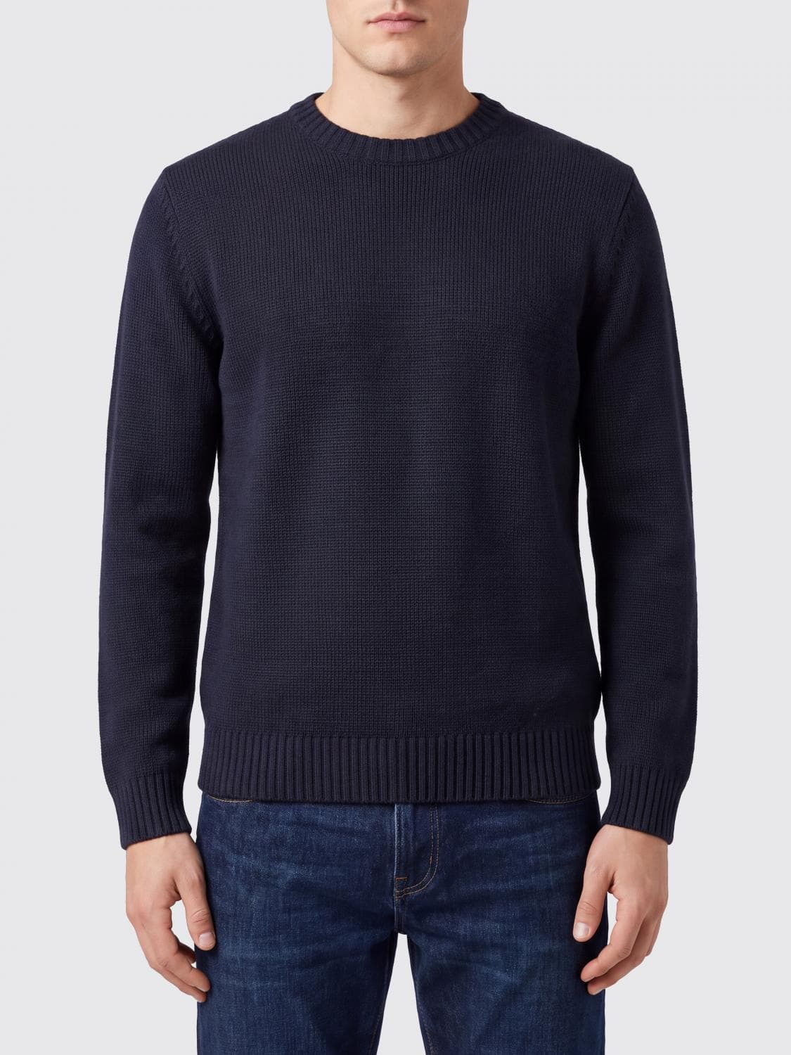 Zanone Slim Fit Crewneck Jumper in Pure Virgin Wool