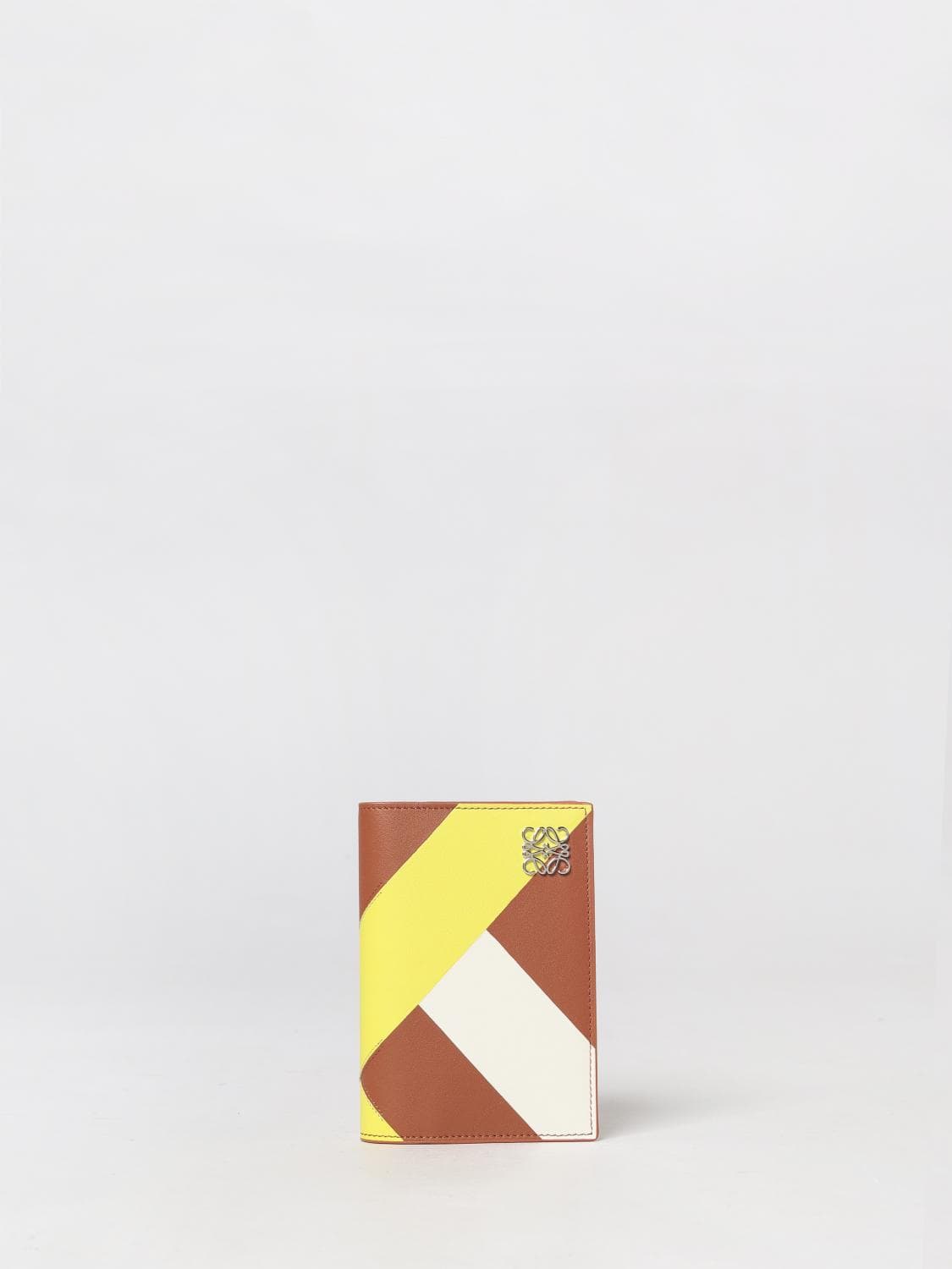 Loewe Anagram Compact Bifold Wallet in Bicolour Calfskin Leather