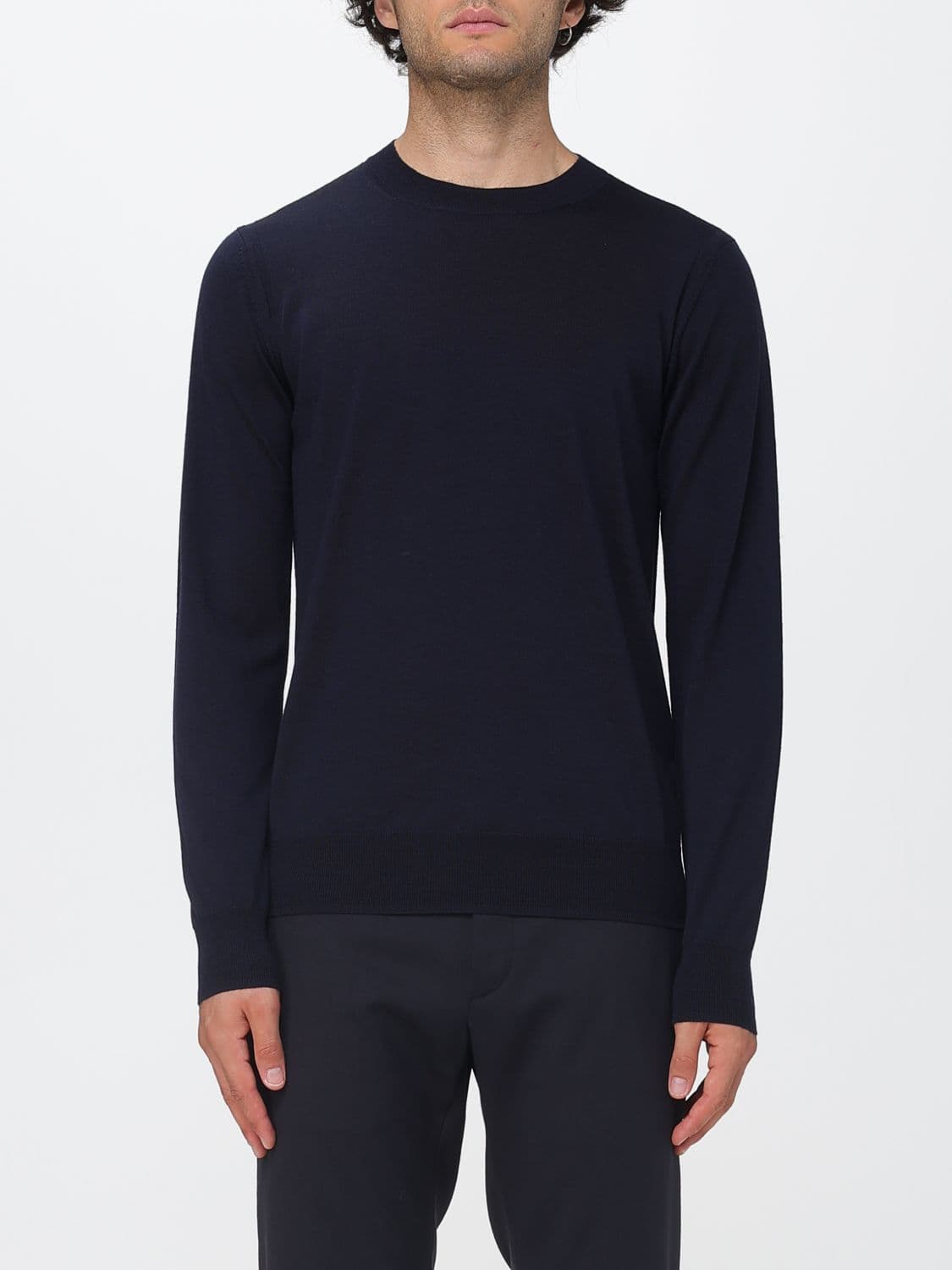Paolo Pecora Ribbed-Trim Wool Crewneck Jumper