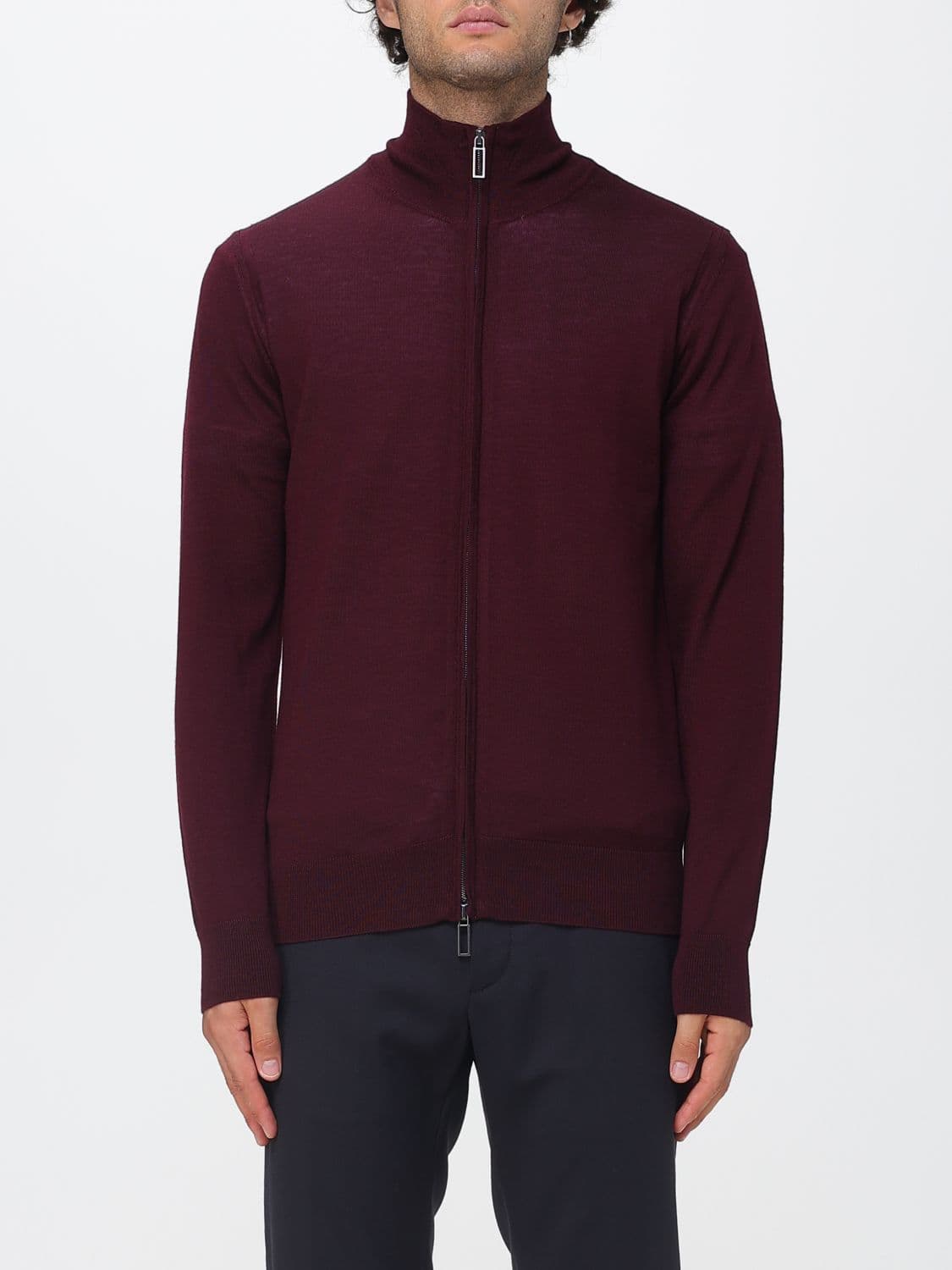 Paolo Pecora High-Neck Wool Zip Cardigan