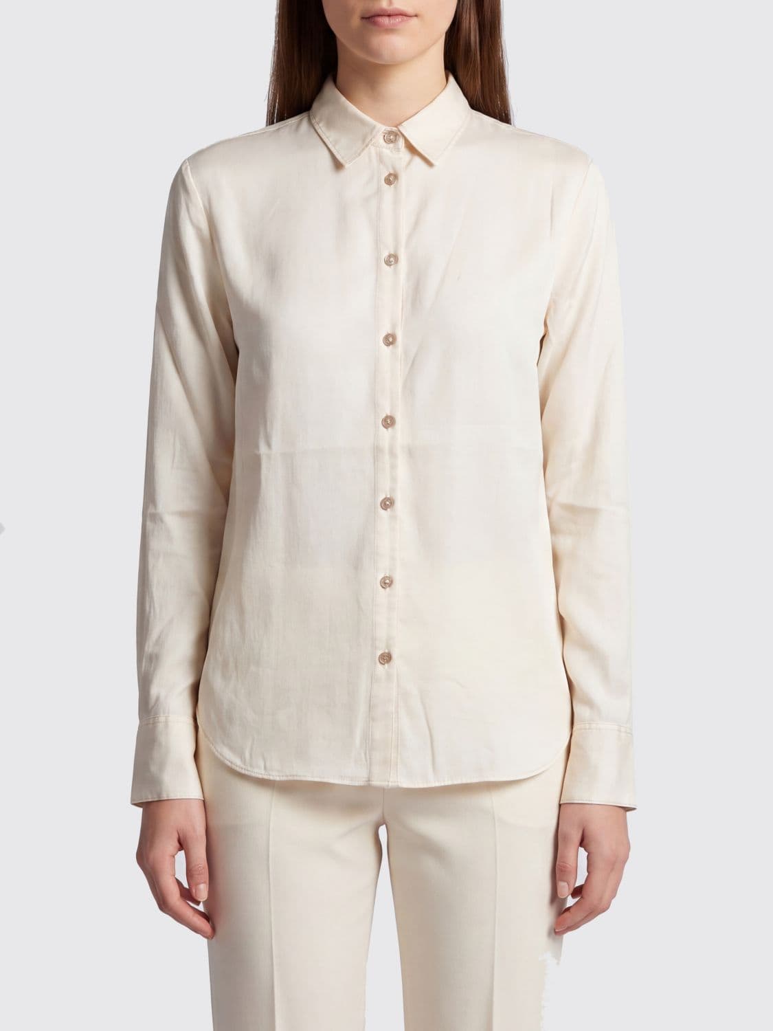 Forte Forte Silk and Cotton Blend Shirt with French Collar