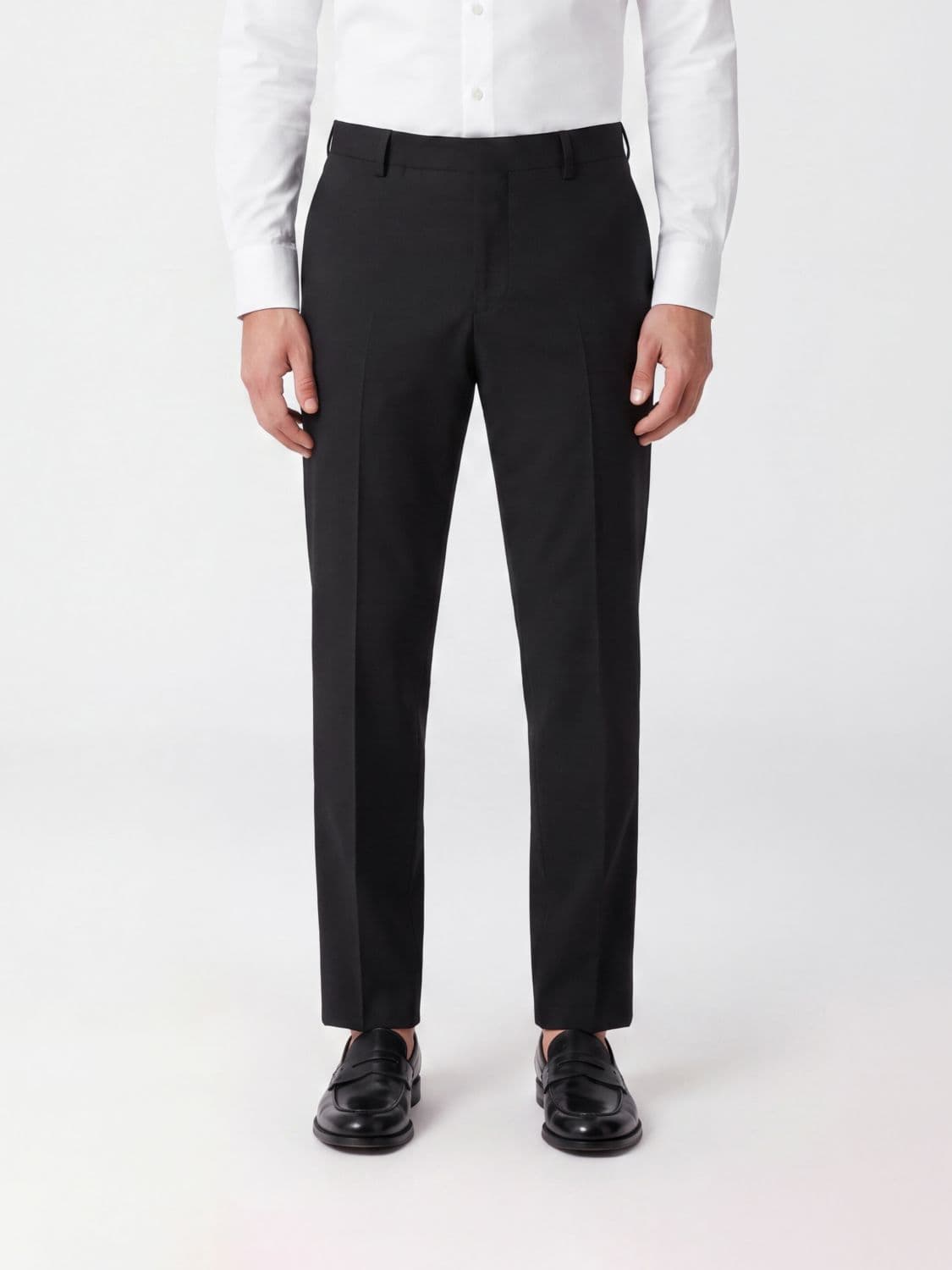 Jil Sander Slim Fit Tailored Trousers in Virgin Wool and Mohair