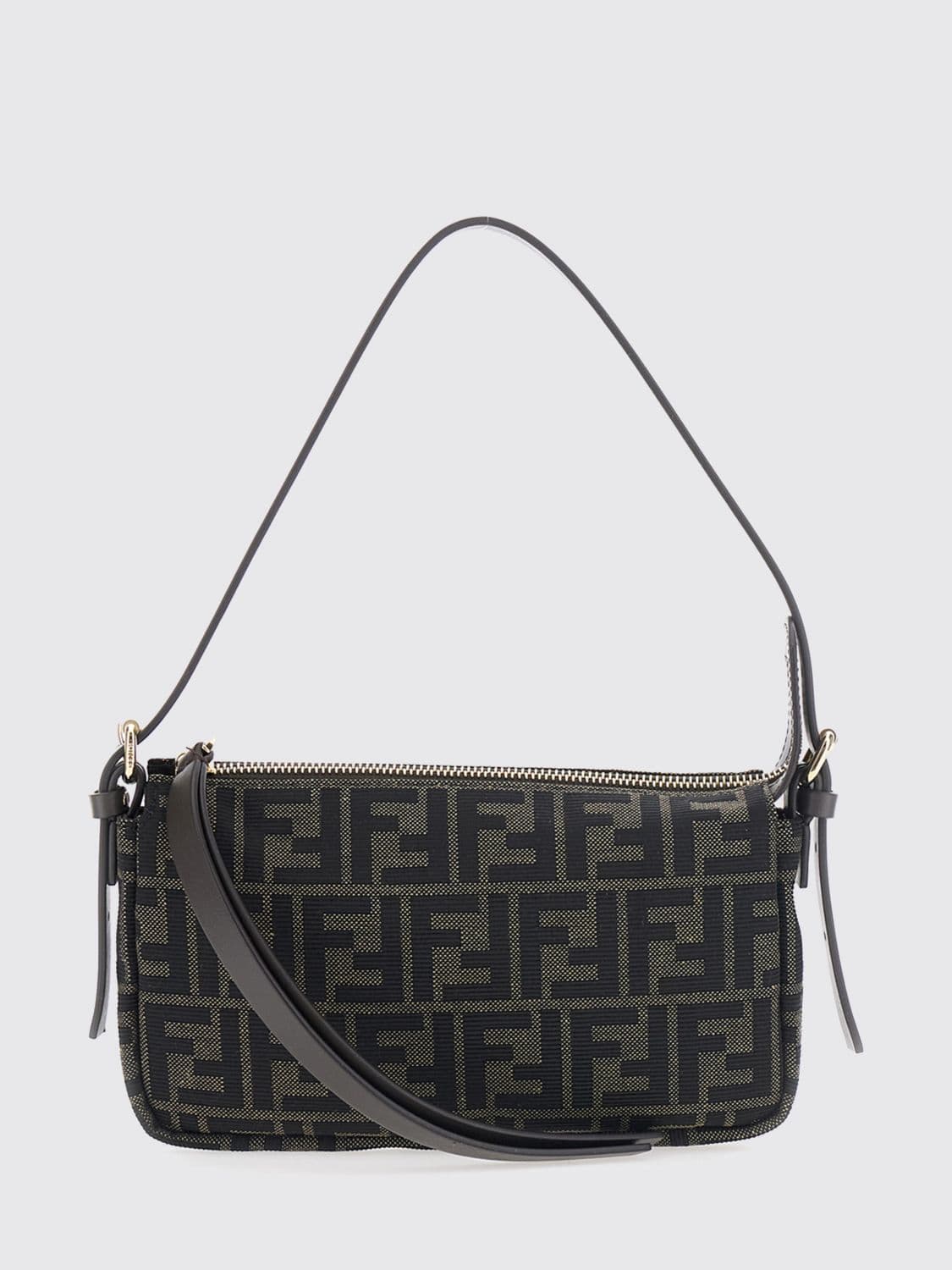 Fendi FF Zucca Monogram Technical Fabric Mini Shoulder Bag