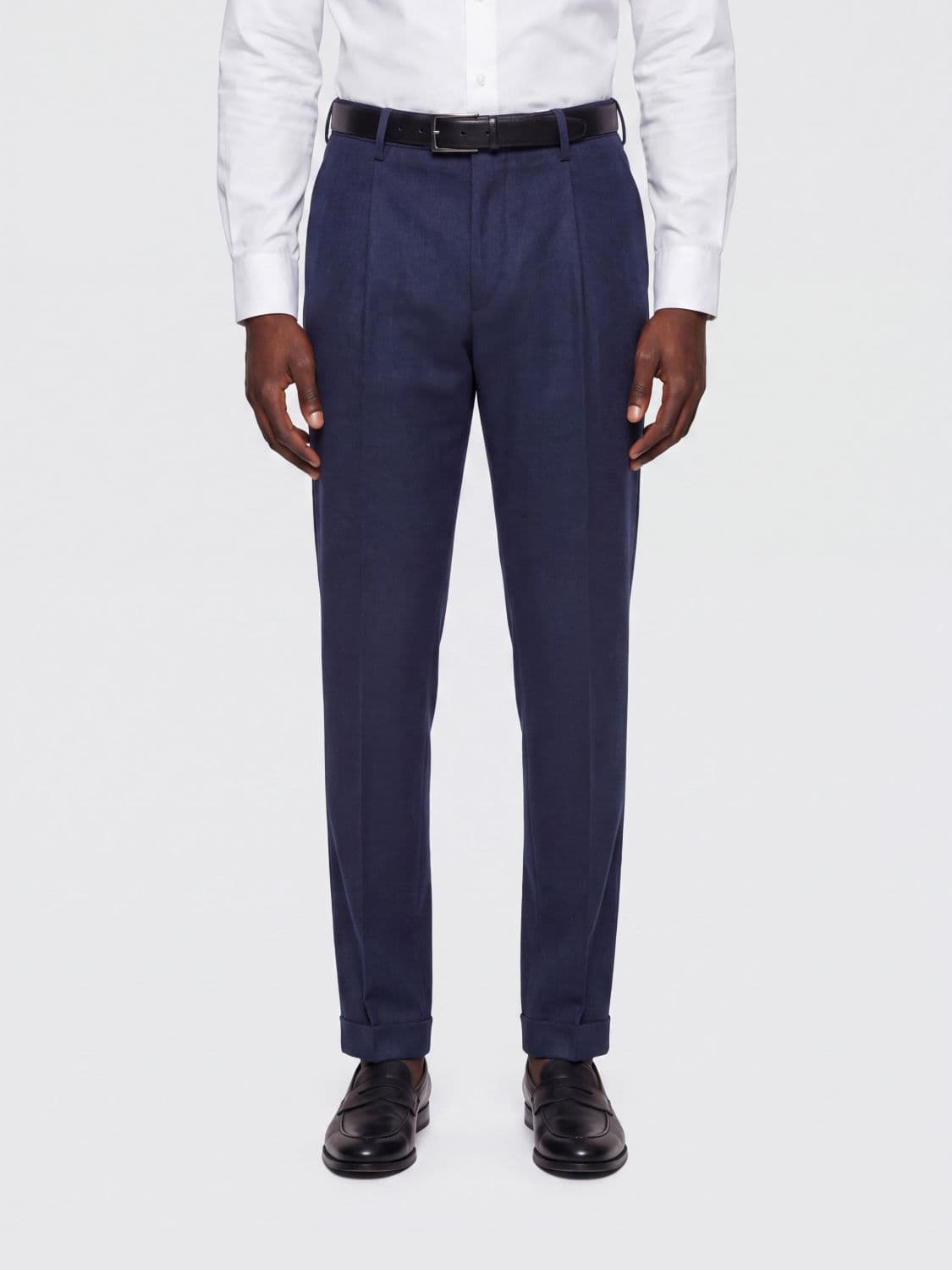Pt Torino Master Slim Fit Pleated Wool Blend Tailored Trousers