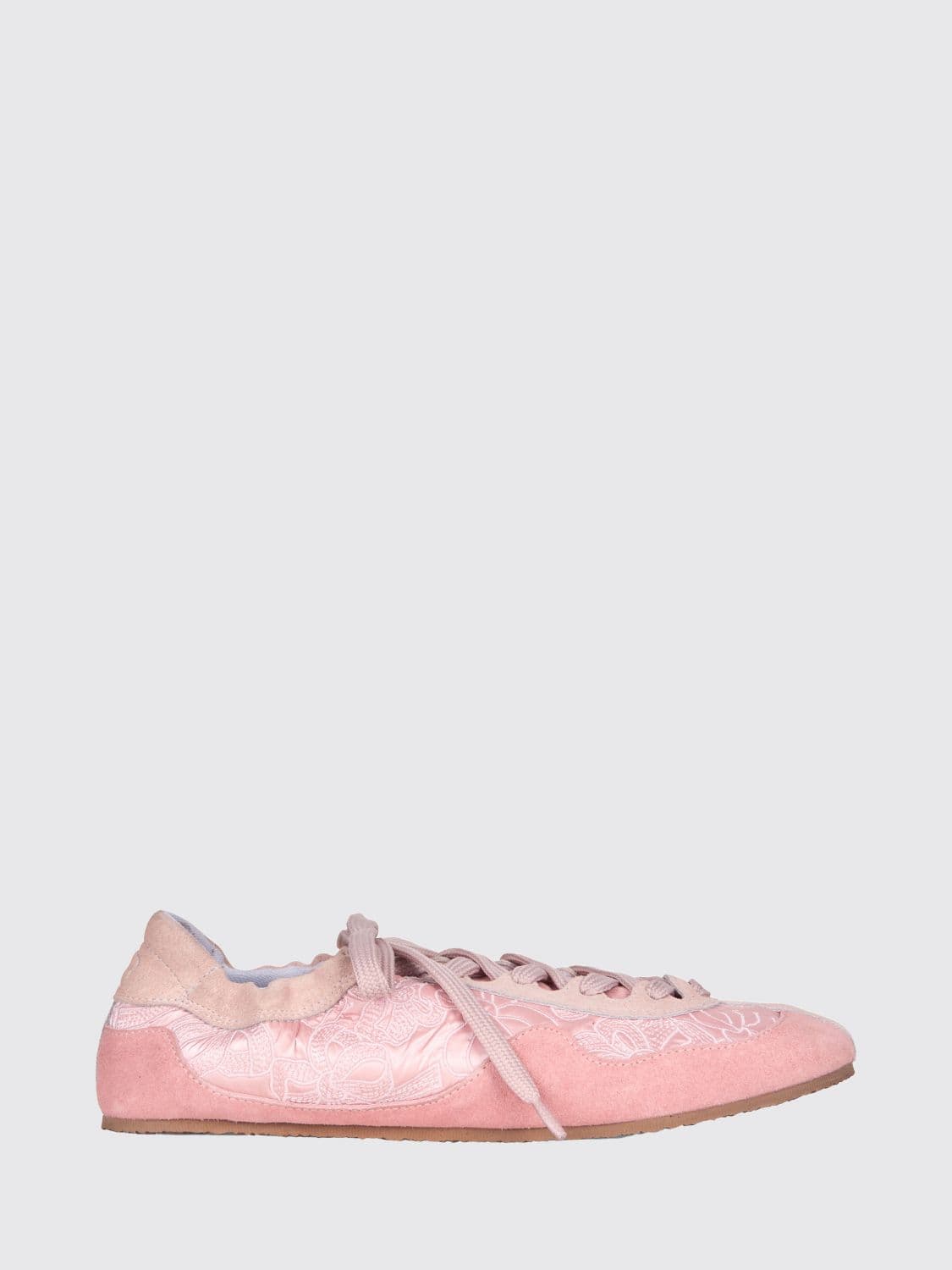 Cecilie Bahnsen CBBlaise Low-Top Sneakers in Lace and Suede Leather