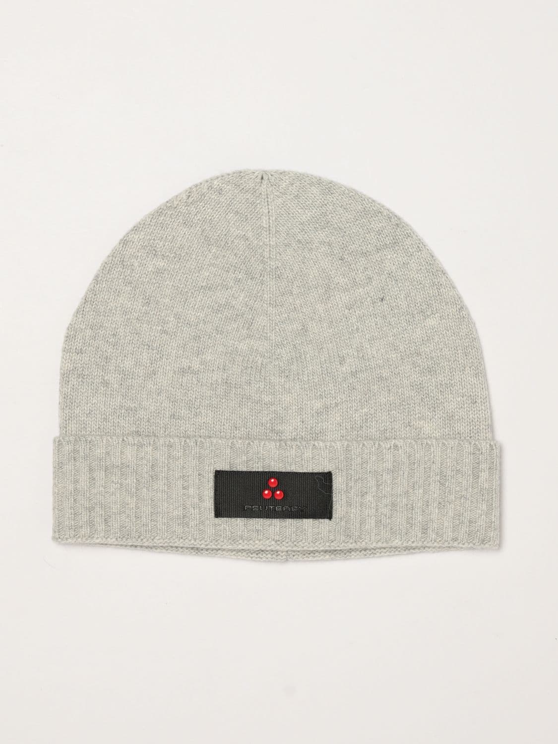 Peuterey Wool and Cashmere Blend Beanie with Cuff and Logo Patch · M