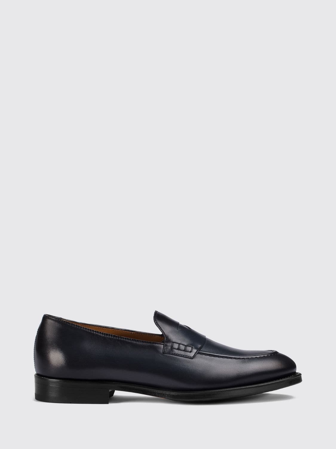 Doucal's Loafers in Smooth Calfskin Leather with Raised Vamp