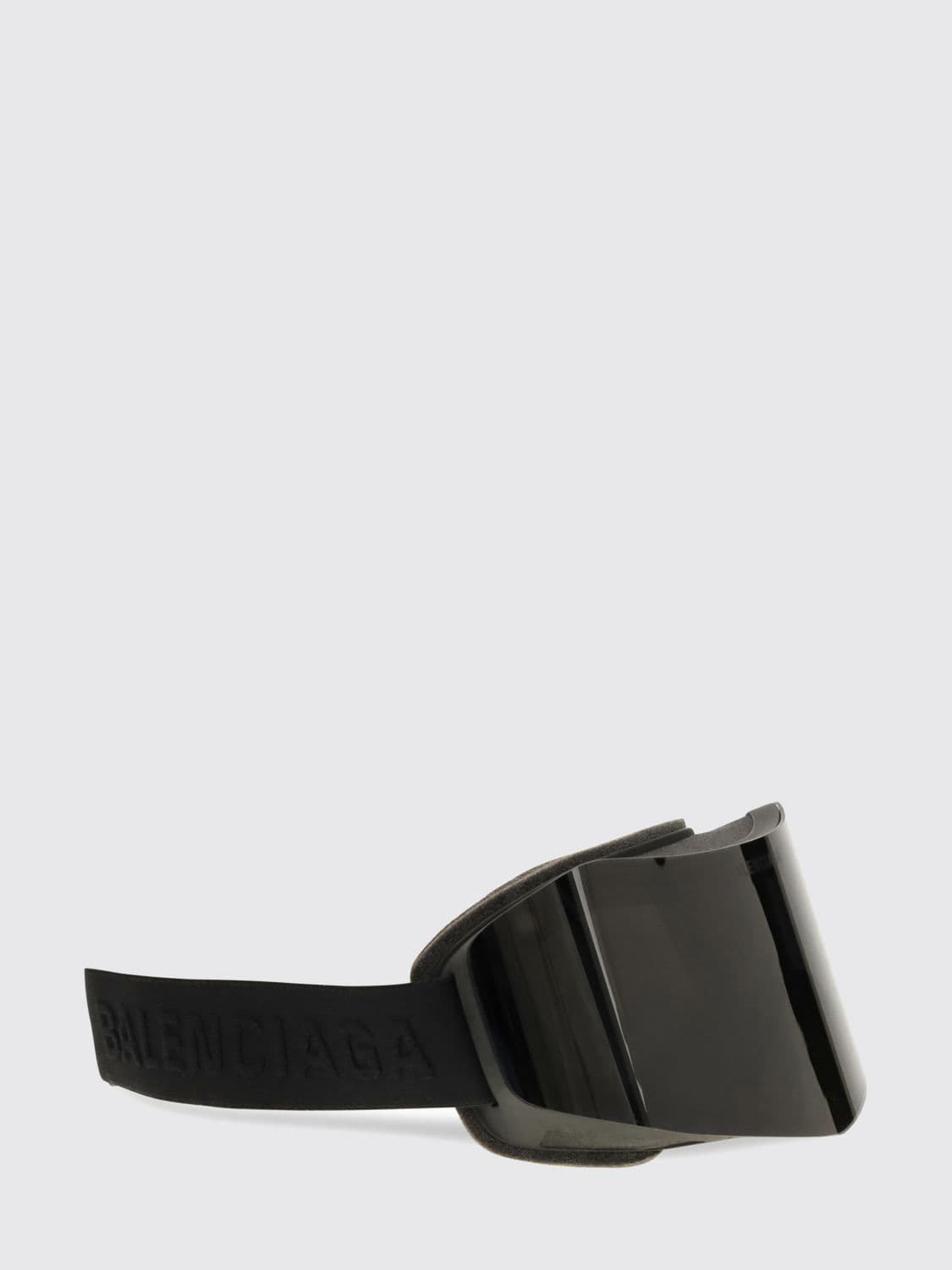 Balenciaga Nylon Mask Sunglasses with Logo and Adjustable Strap · OS