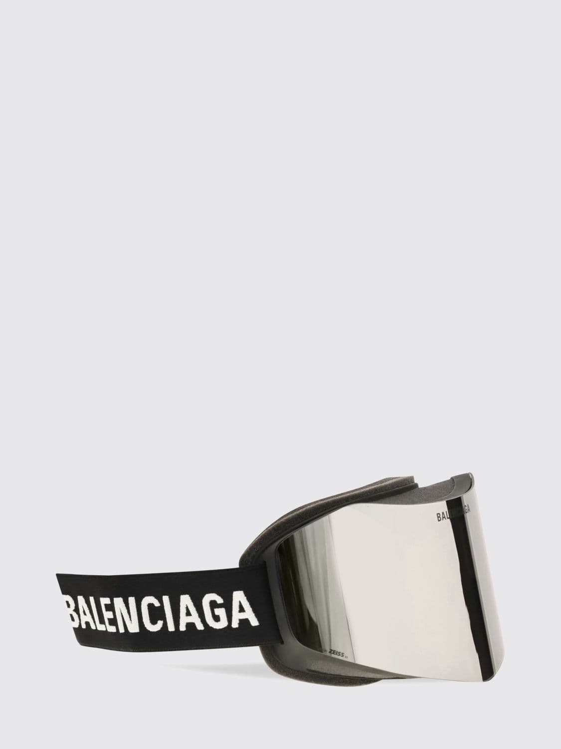 Balenciaga Nylon Mask Sunglasses with Logo and Adjustable Strap
