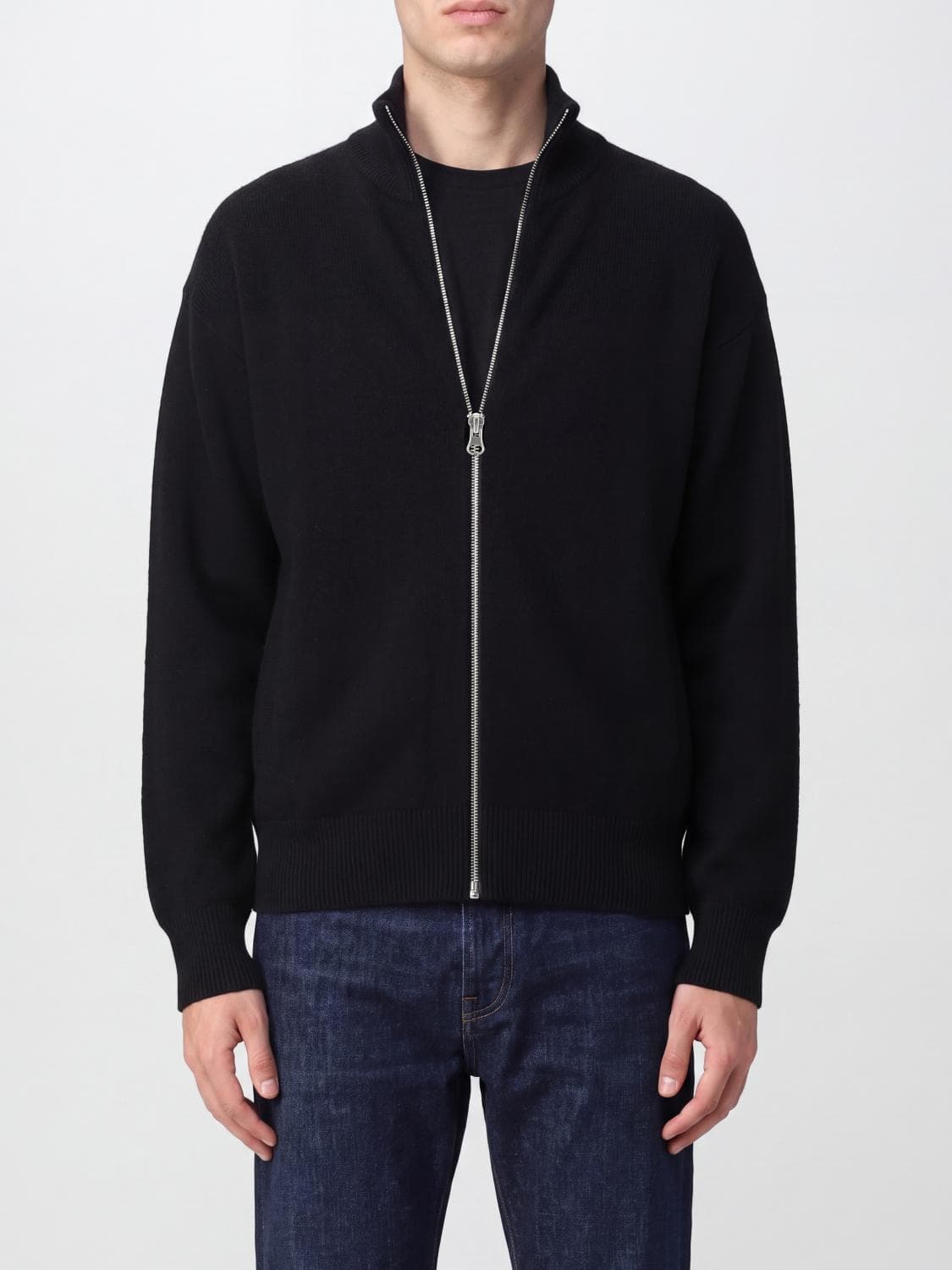 Extreme Cashmere Turtleneck Zip-Up Cardigan in Pure Cashmere · OS