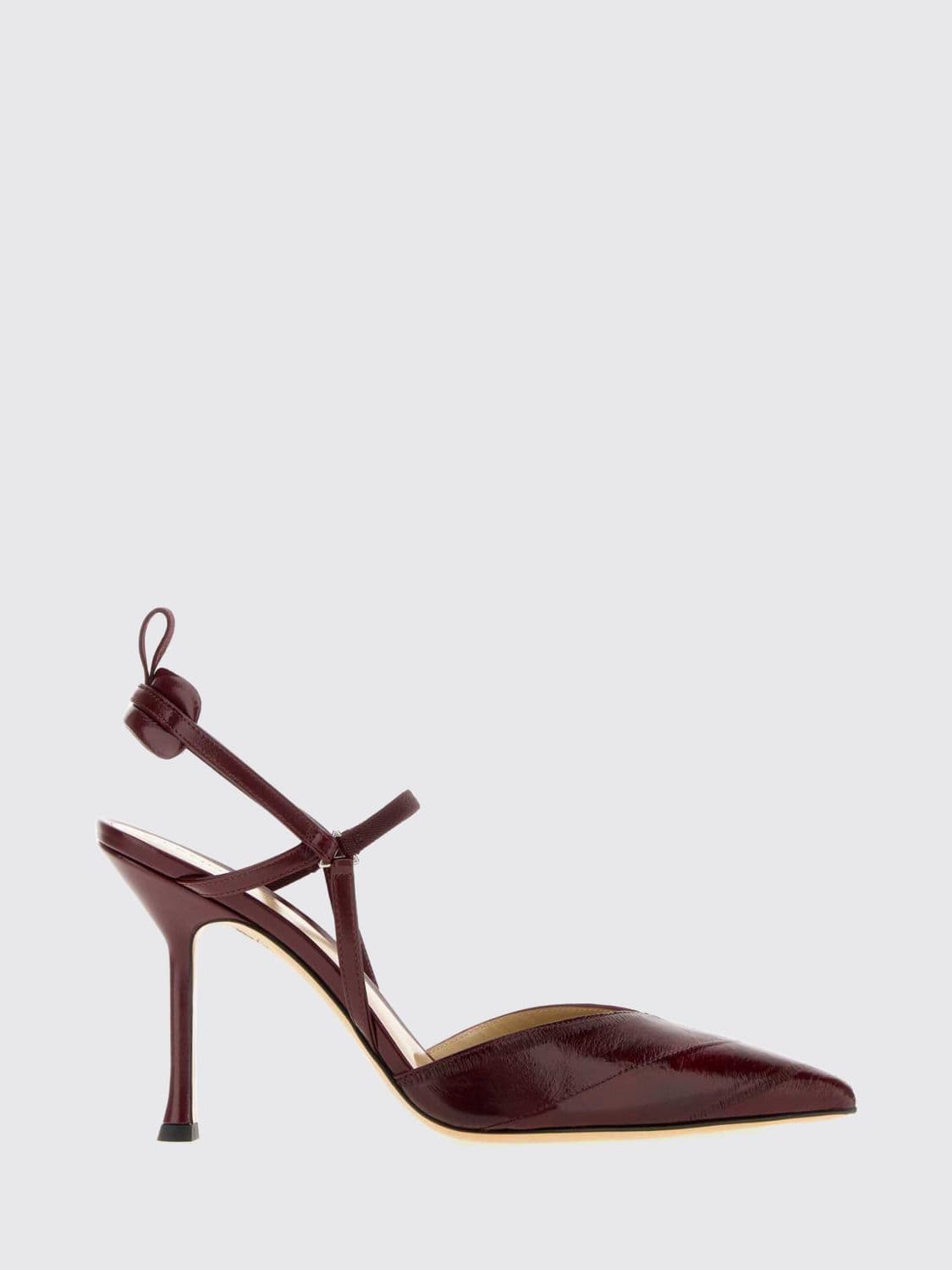 Fendi Colibrì Eel Leather Slingback Pumps with Stiletto Heel