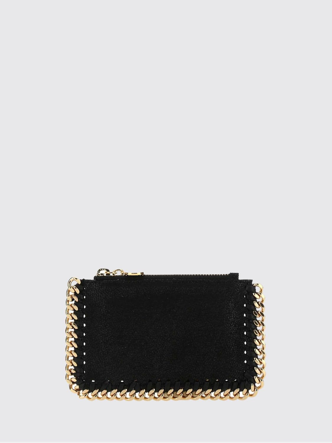 Stella Mccartney Black Polyester Wallet with Golden Finish · OS