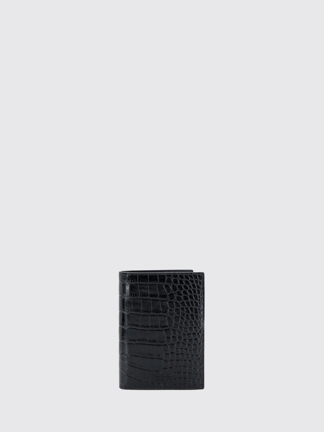 Tom Ford Crocodile-Effect Calfskin Bifold Card Holder