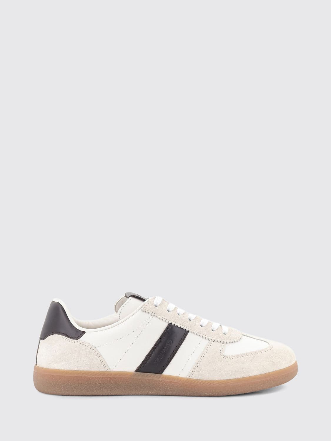 Tom Ford Bicolour Low Top Trainers in Smooth and Suede Leather