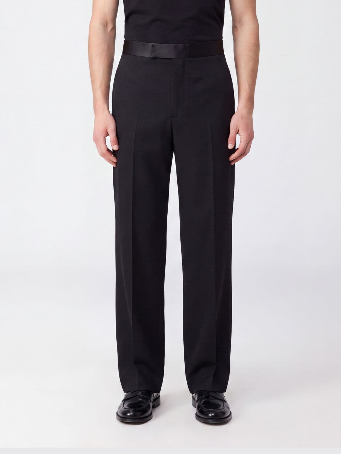 Giorgio Armani High-Waisted Tailored Wool Trousers