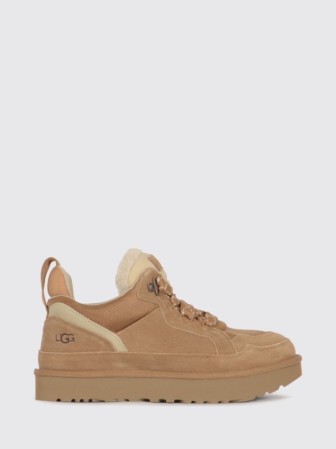 Ugg Lowmel Suede Trainers with EVA Sole and Embossed Logo