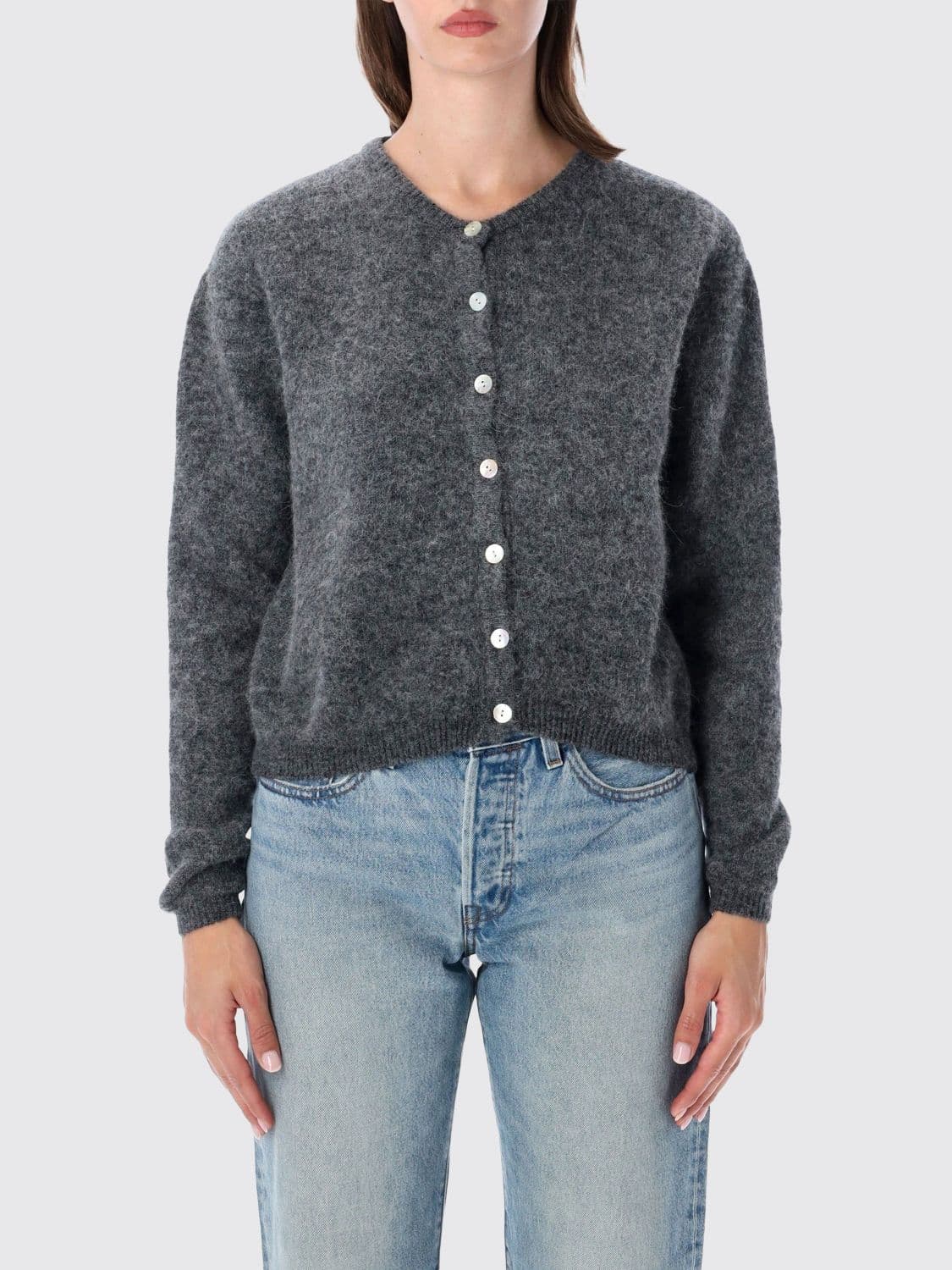 American Vintage V-Neck Alpaca and Wool Blend Cardigan