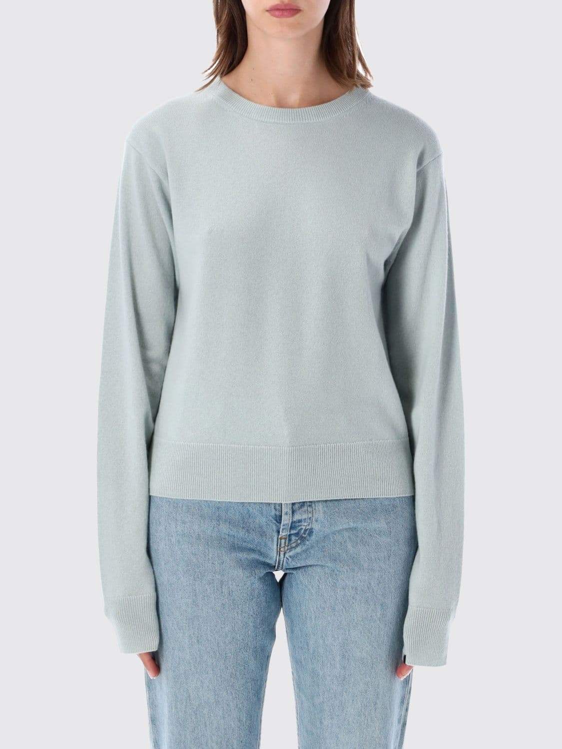 Extreme Cashmere Dropped Shoulder Crewneck Jumper in 100% Cashmere · OS