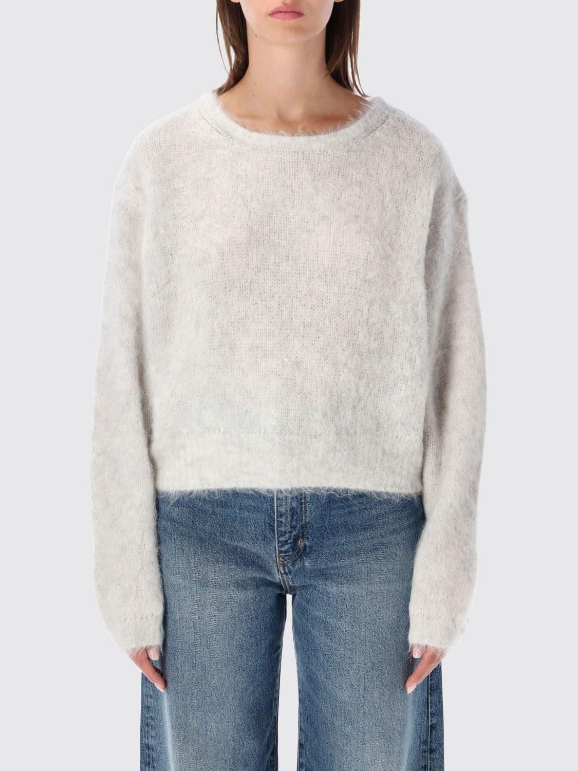 American Vintage Relaxed Fit Alpaca Wool Crewneck Jumper · M