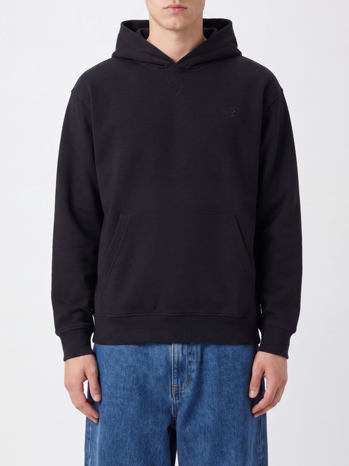New Balance Athletics French Terry Hoodie in Cotton with a Relaxed Fit