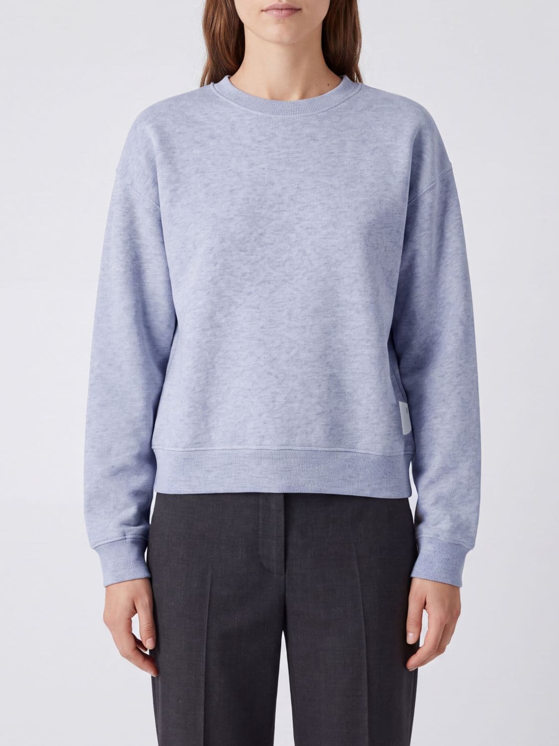 Rohe Relaxed Fit Crewneck Sweatshirt in Organic Cotton with Dropped Shoulders